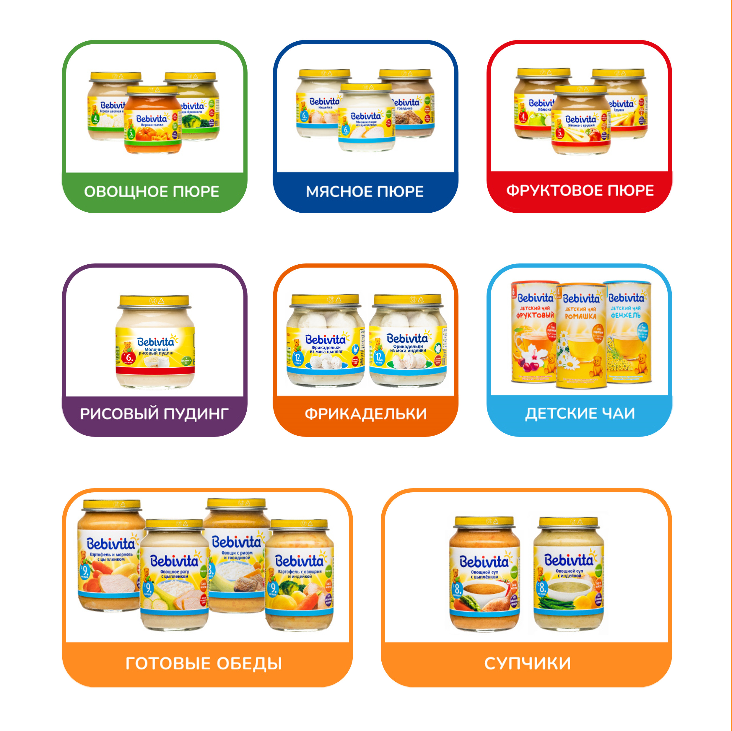 Пюре Bebivita Овощное с говядиной с 6 мес 100 г - фото 4
