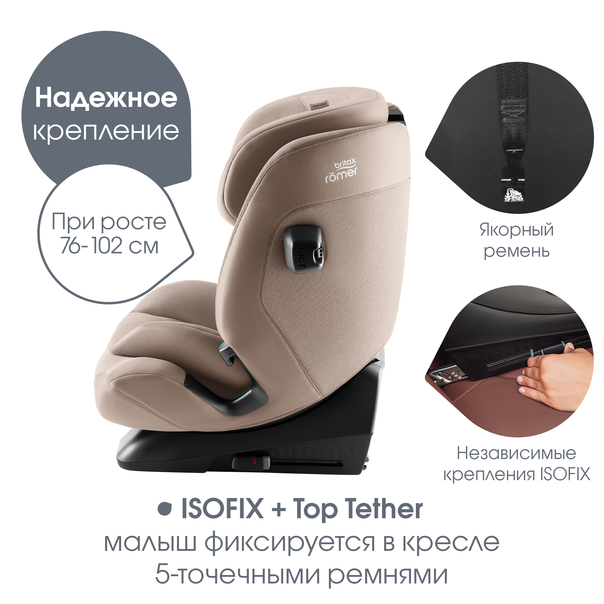 Автокресло Britax Roemer Advansafix Pro Isofix 1/2/3 (9-36 кг) - фото 9