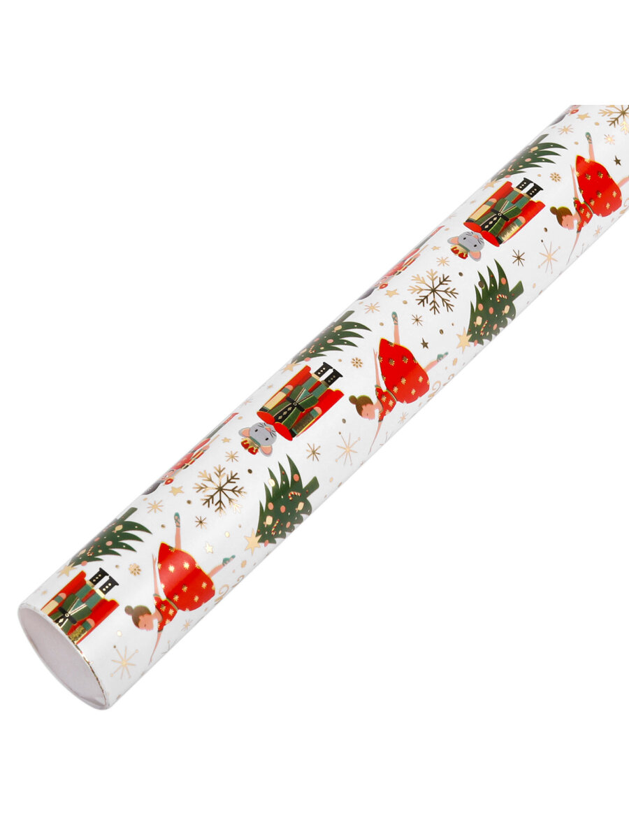 Упаковочная бумага Золотая сказка для новогодних подарков в рулоне 70х100 см набор 3 штуки - фото 15