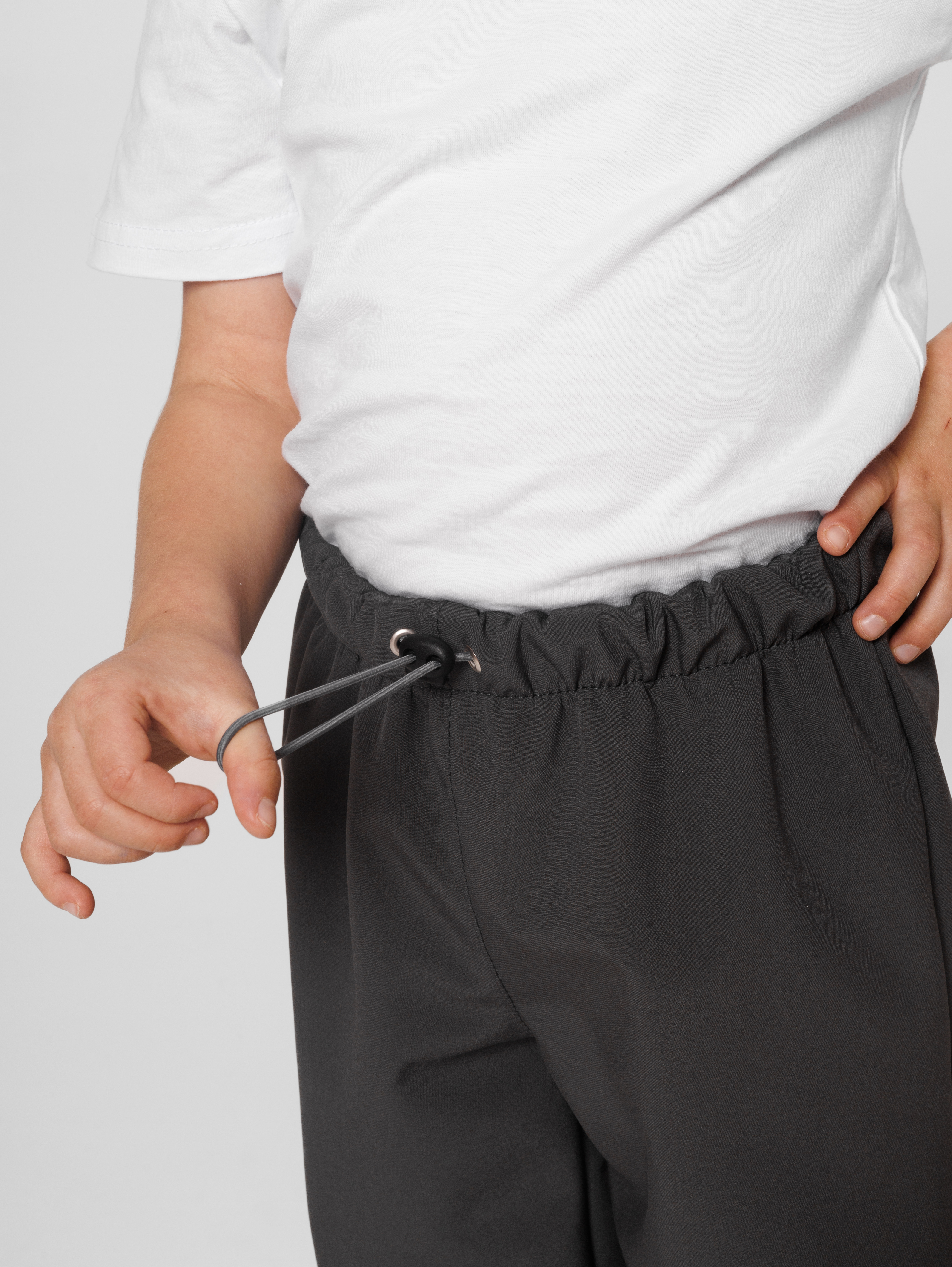 Брюки утепленные LittleKiddy softshell_bruki_темносерый - фото 7