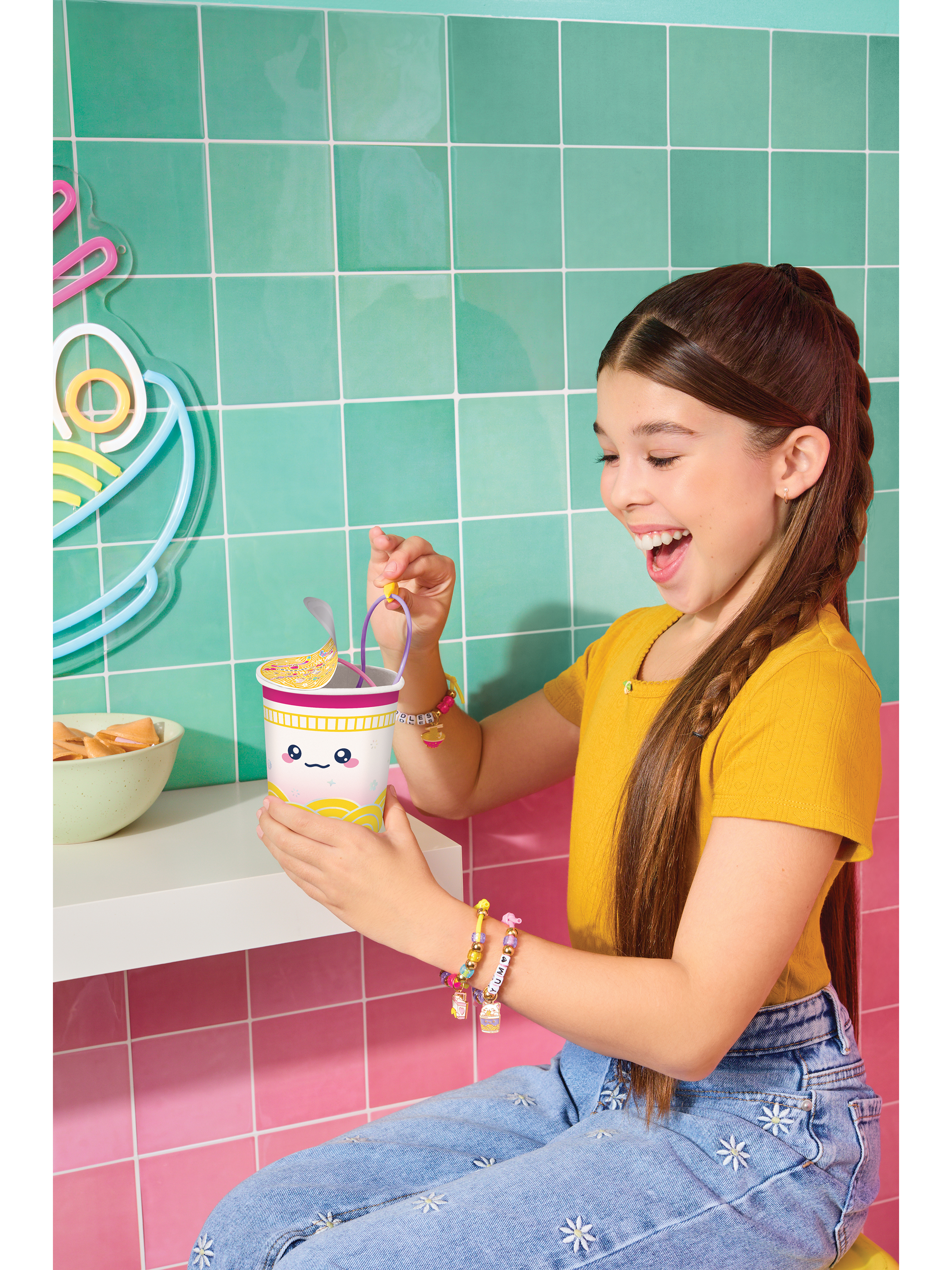 Набор для творчества Make it Real плетение Создание браслетов Лапша - фото 7