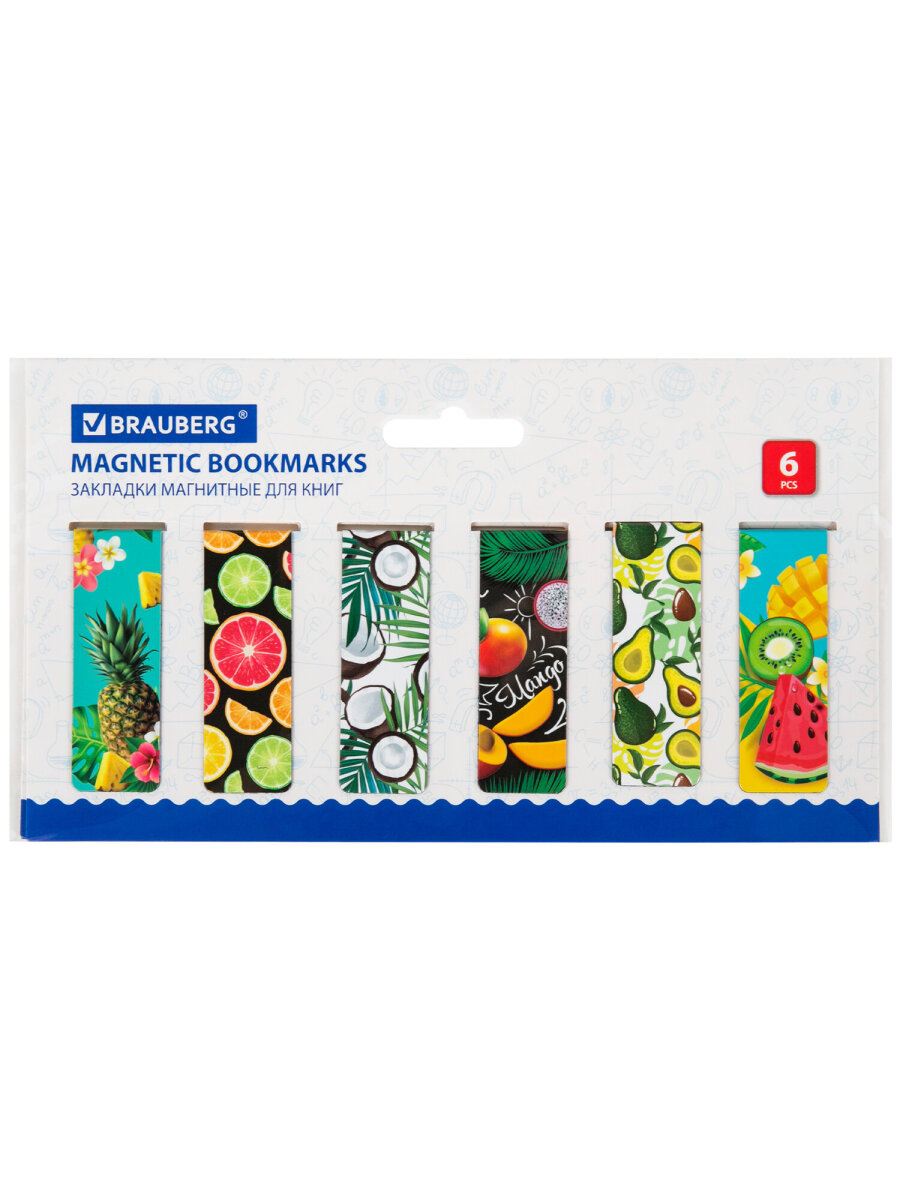 Магнитная закладка Brauberg 12 шт. - фото 7