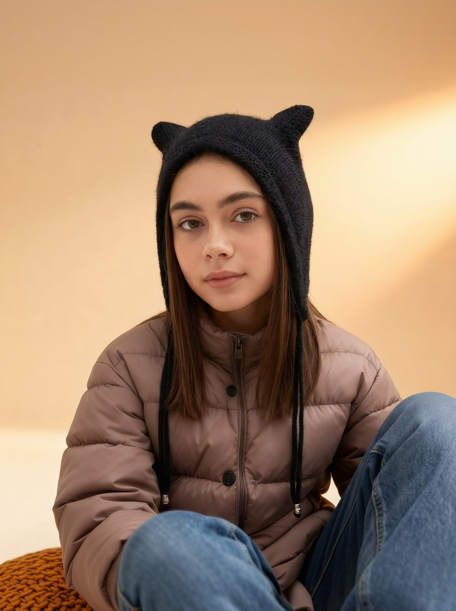 Шапка Wloo чепчик-кошка - фото 12