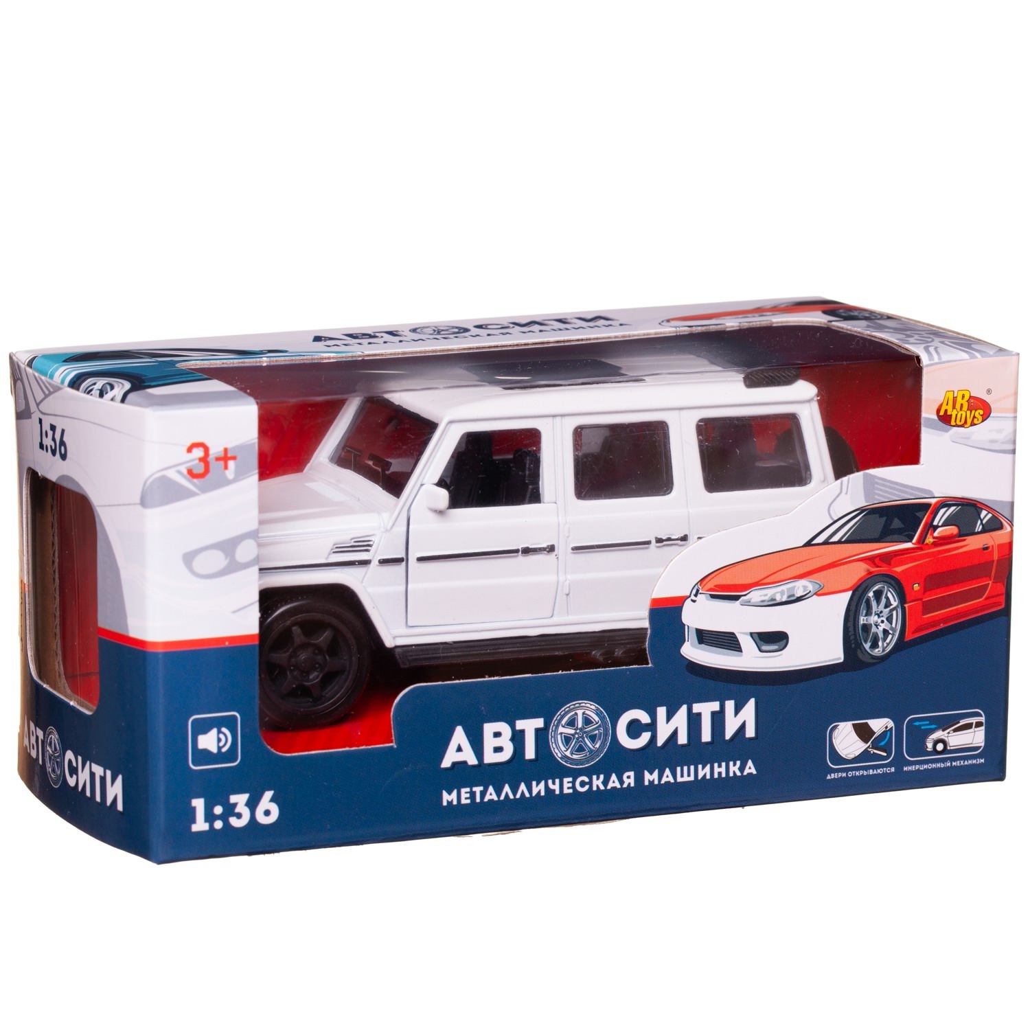 Внедорожник Abtoys АвтоСити 1:36 C-00521/белый - фото 3