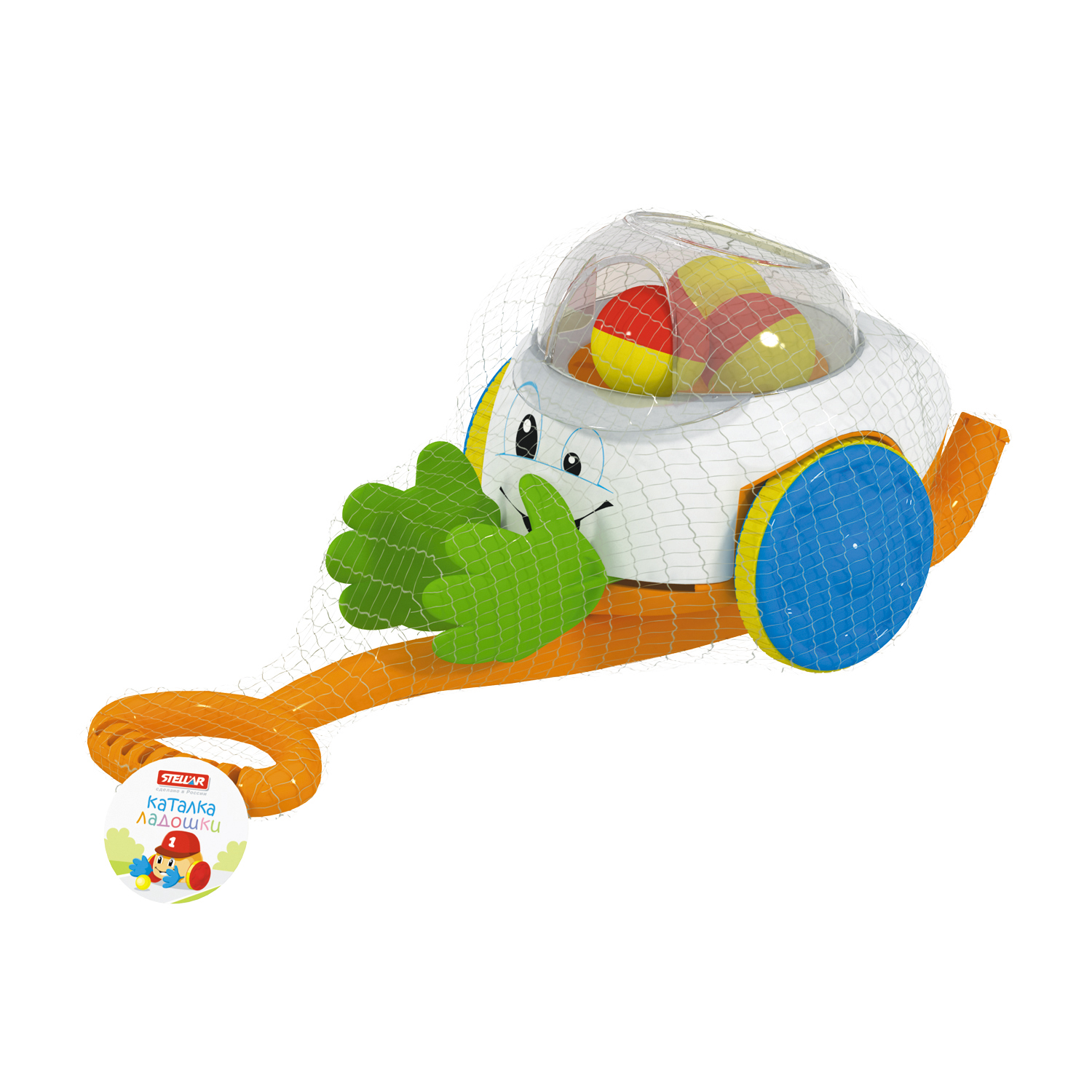 Игрушка STELLAR каталка Ладошки в сетке - фото 8