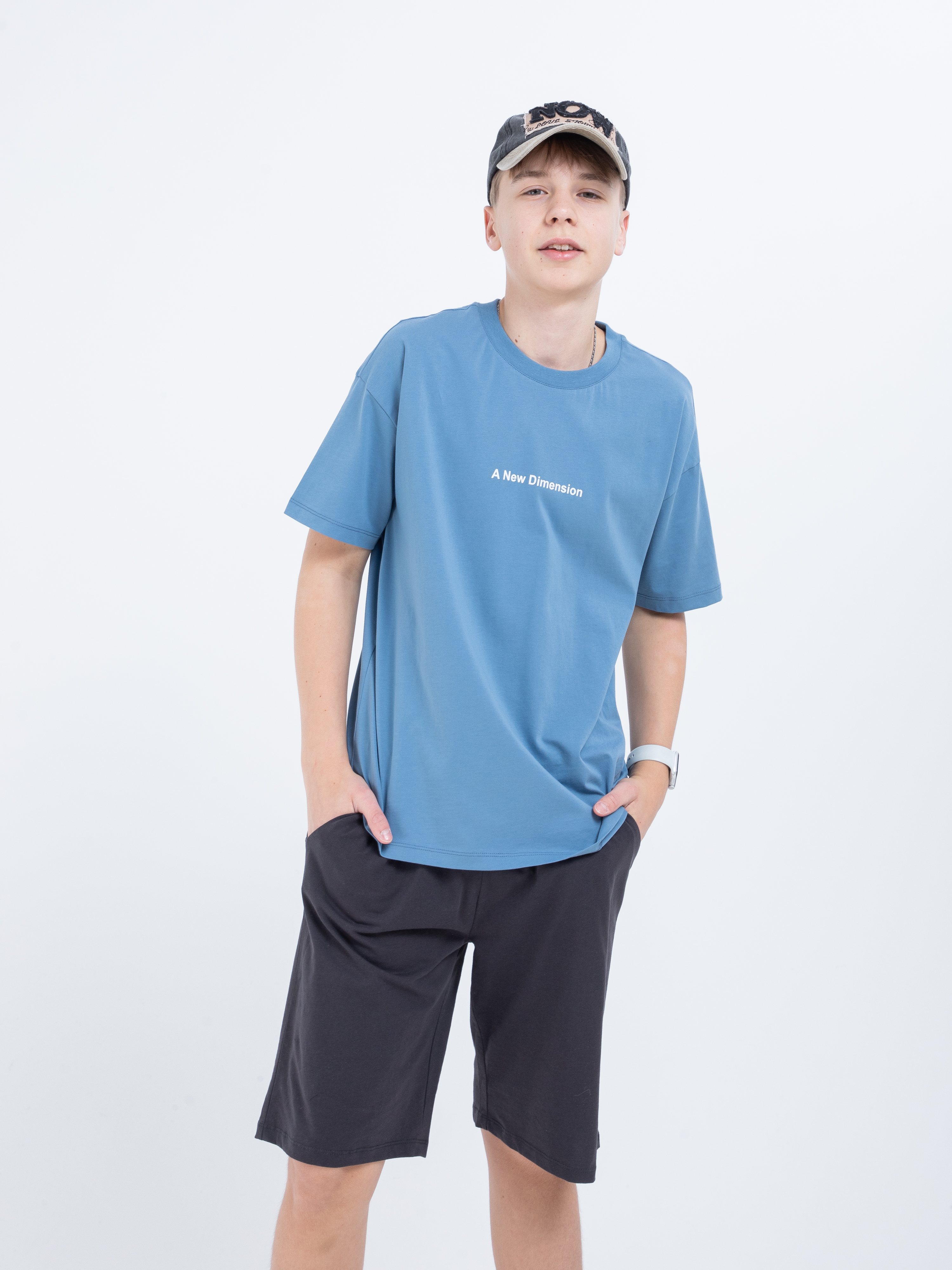 Футболка STELLA MODA 11220_джинс - фото 2