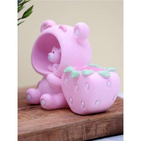 Ночник-подставка iLikeGift Strawberry bear pink