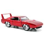 Автомобиль Fast and Furious Dodge Charger Daytona-Free Rolling 1:32 красный