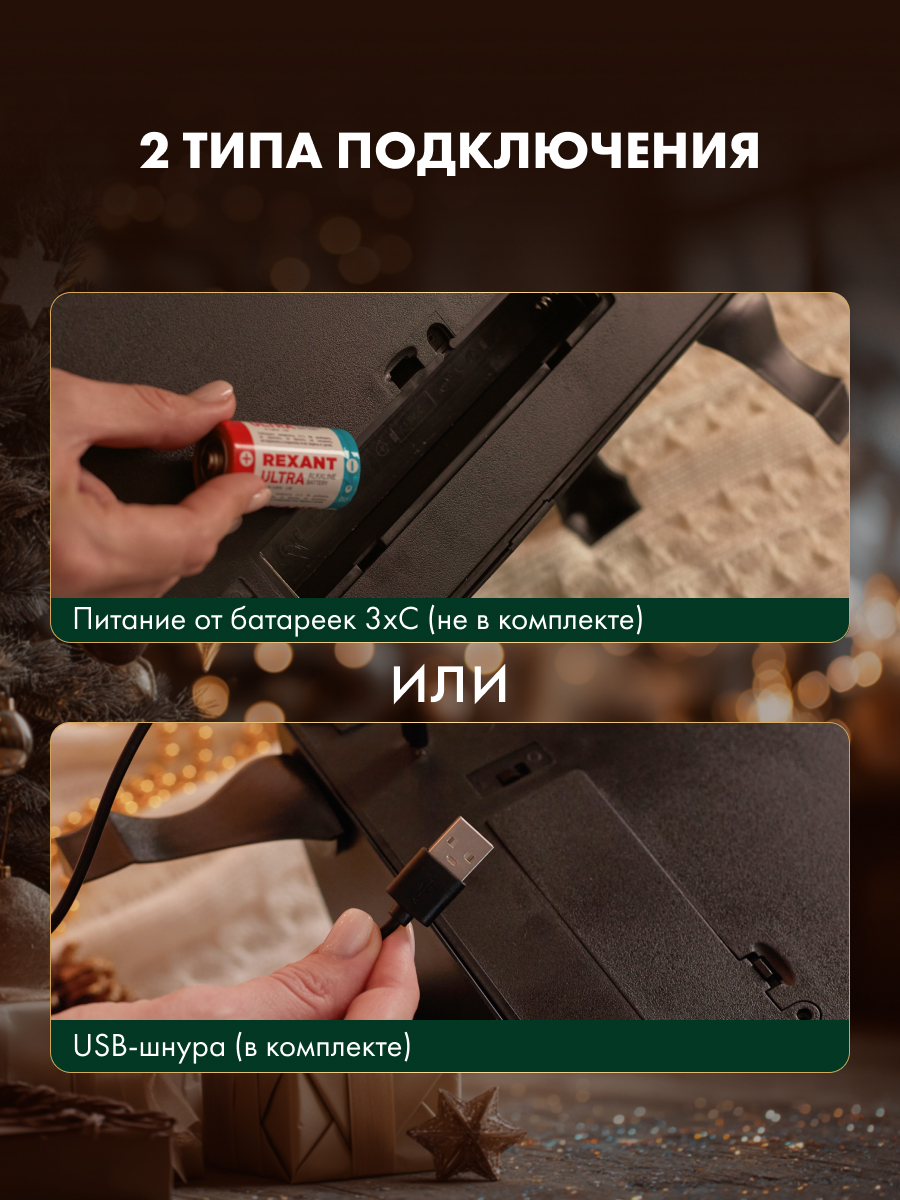 Светодиодный камин NEON-NIGHT «Винтаж» с эффектом живого огня - фото 5