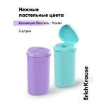 Точилка ErichKrause Клик ап пастель 2 шт.