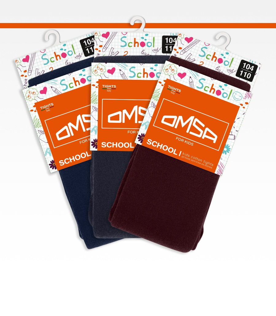 Колготки 3 пары Omsa Collant 11С01-1 Blu/Bordo/Grigio.кмп.3 - фото 1