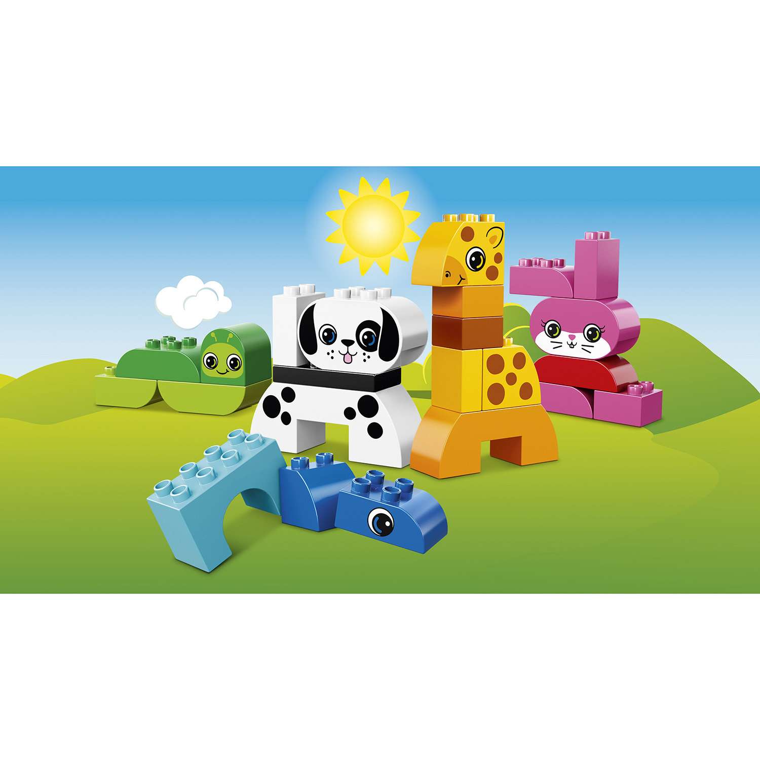 Конструктор LEGO DUPLO My First Весёлые зверюшки блочный - фото 4