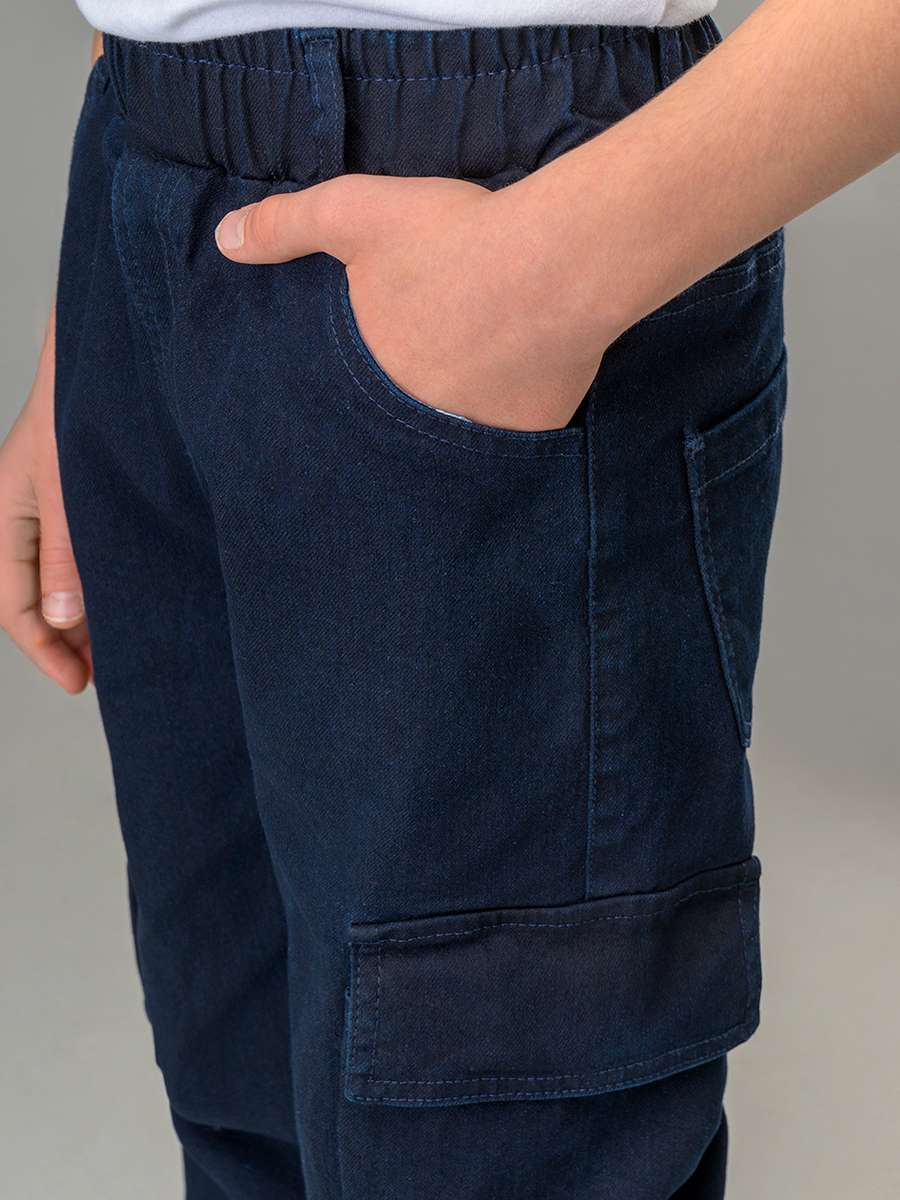 Джинсы HappyFox HF00801т.синий - фото 4