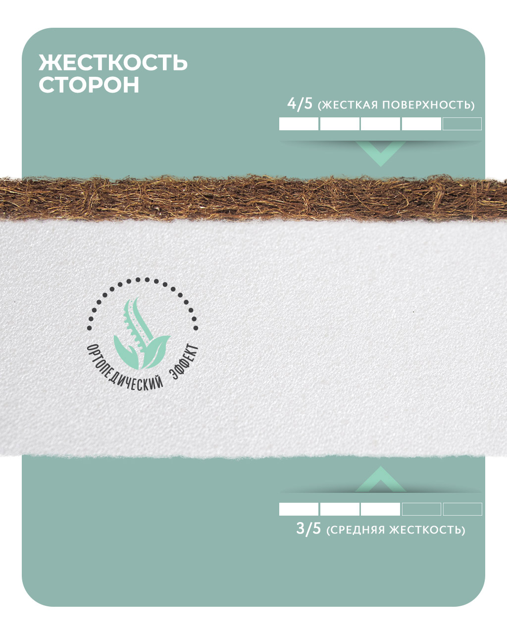 Матрас овальный ШВЕТЕКС Матрас Ортик 120х60 см 120х60 - фото 4