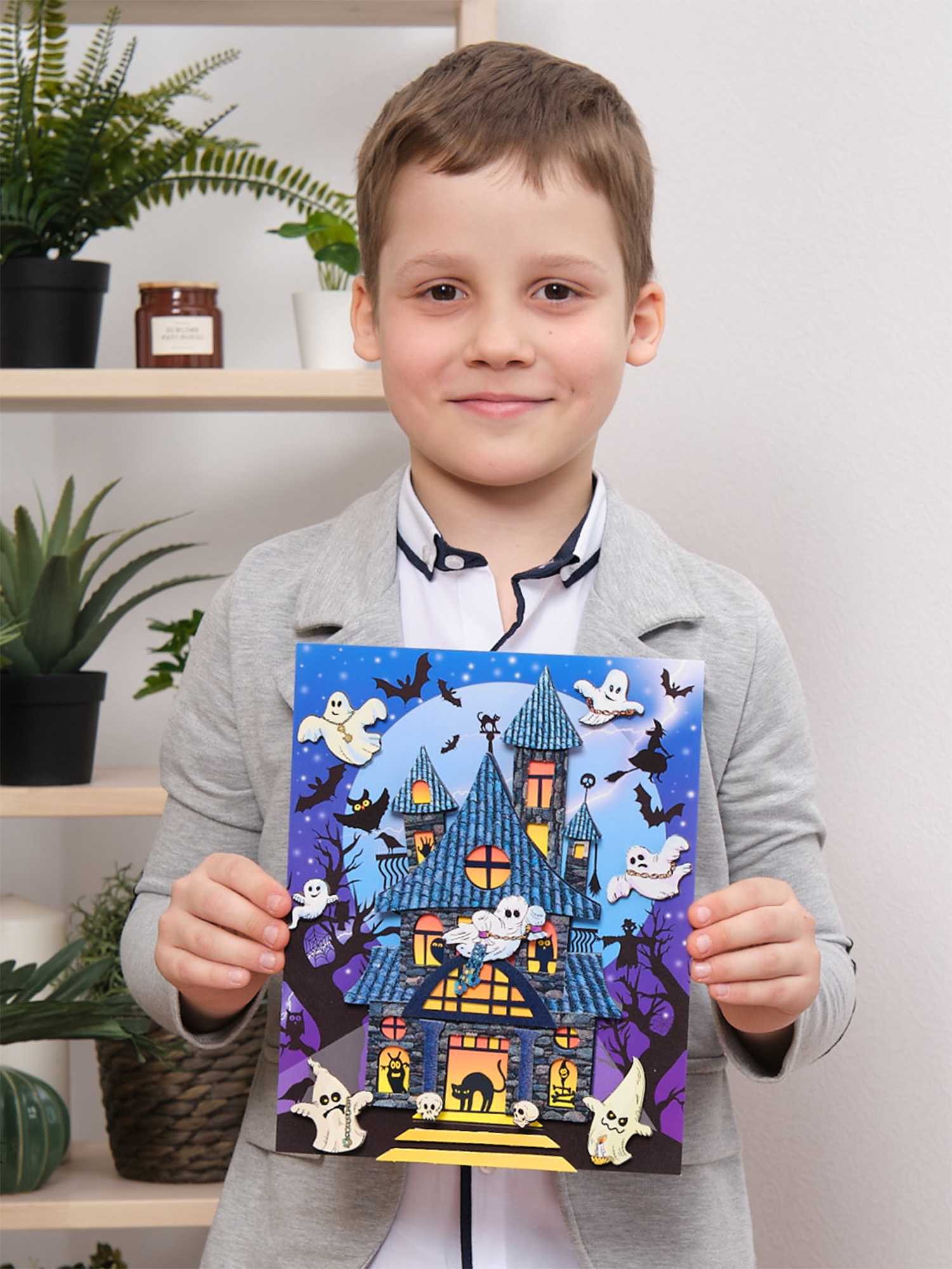 Набор для творчества Дрофа-Медиа Дом с привидениями аппликация - фото 5