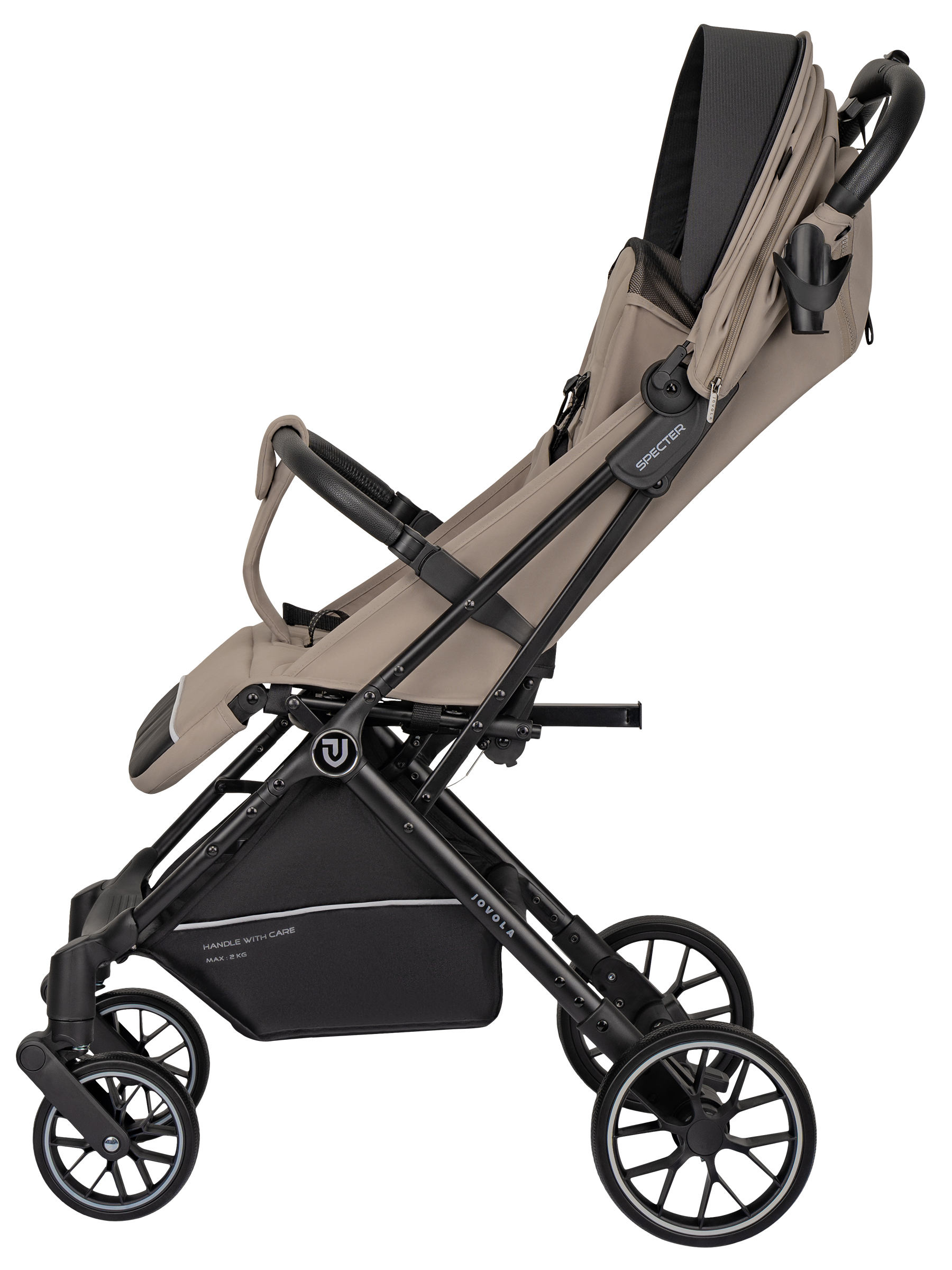 Коляска прогулочная JOVOLA Specter бежевый - фото 20