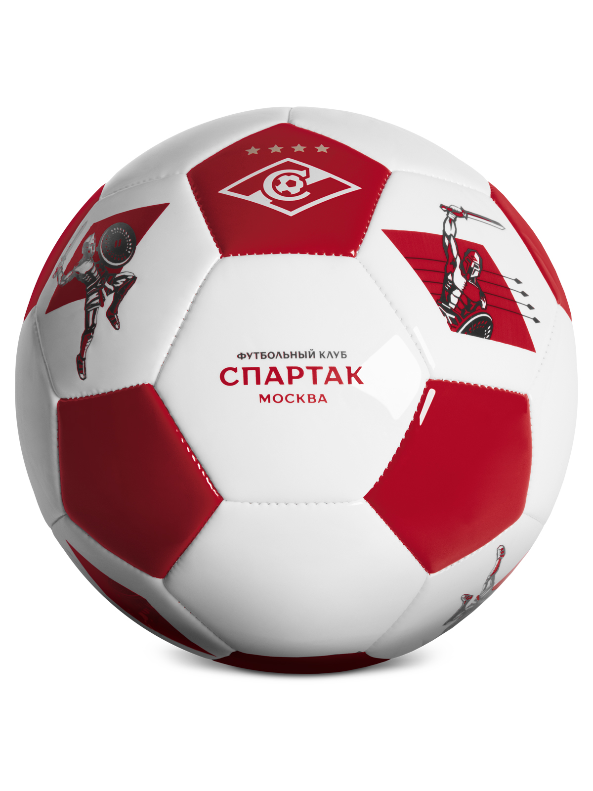 Спортивный мяч ФК Спартак Москва футбольный 22 см - фото 9