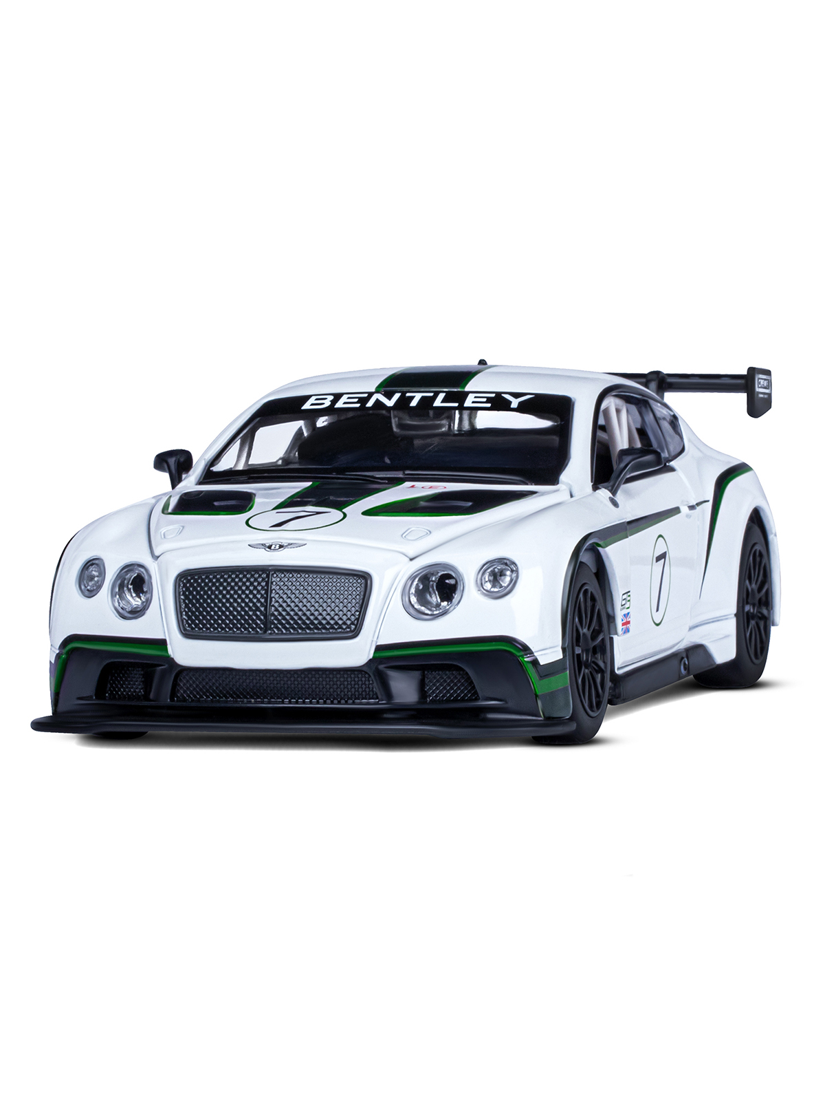 Автомобиль АВТОпанорама Bentley Continental GT3 Concept 1:24 белый JB1200125 - фото 11