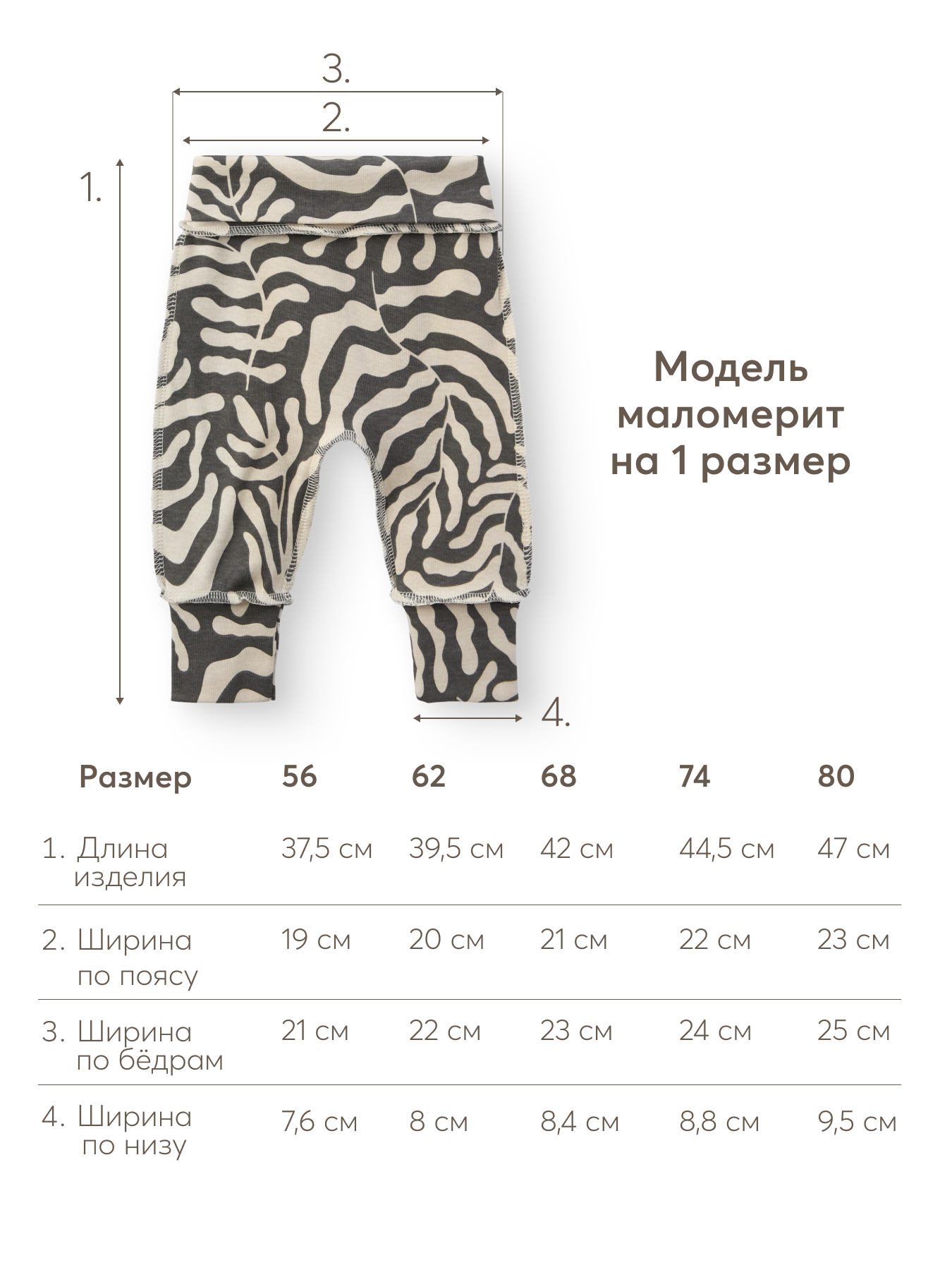 Штанишки 3 шт Happy Baby 90134-0_leaves - фото 4