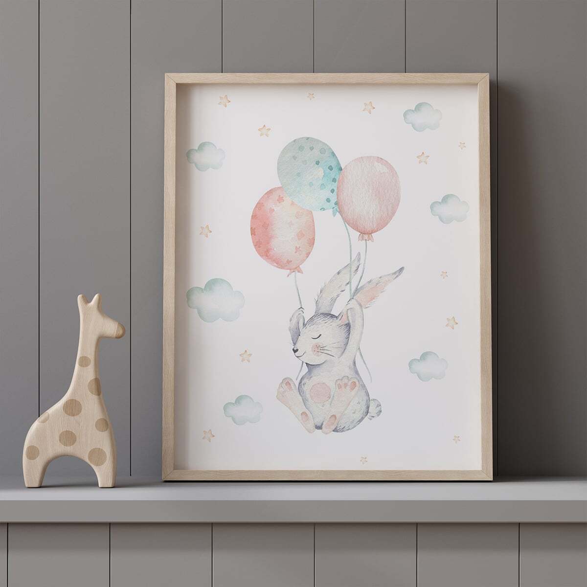 Интерьерный постер Moda interio Watercolor animals Акварельные животные 40х50 см 2 шт - фото 10