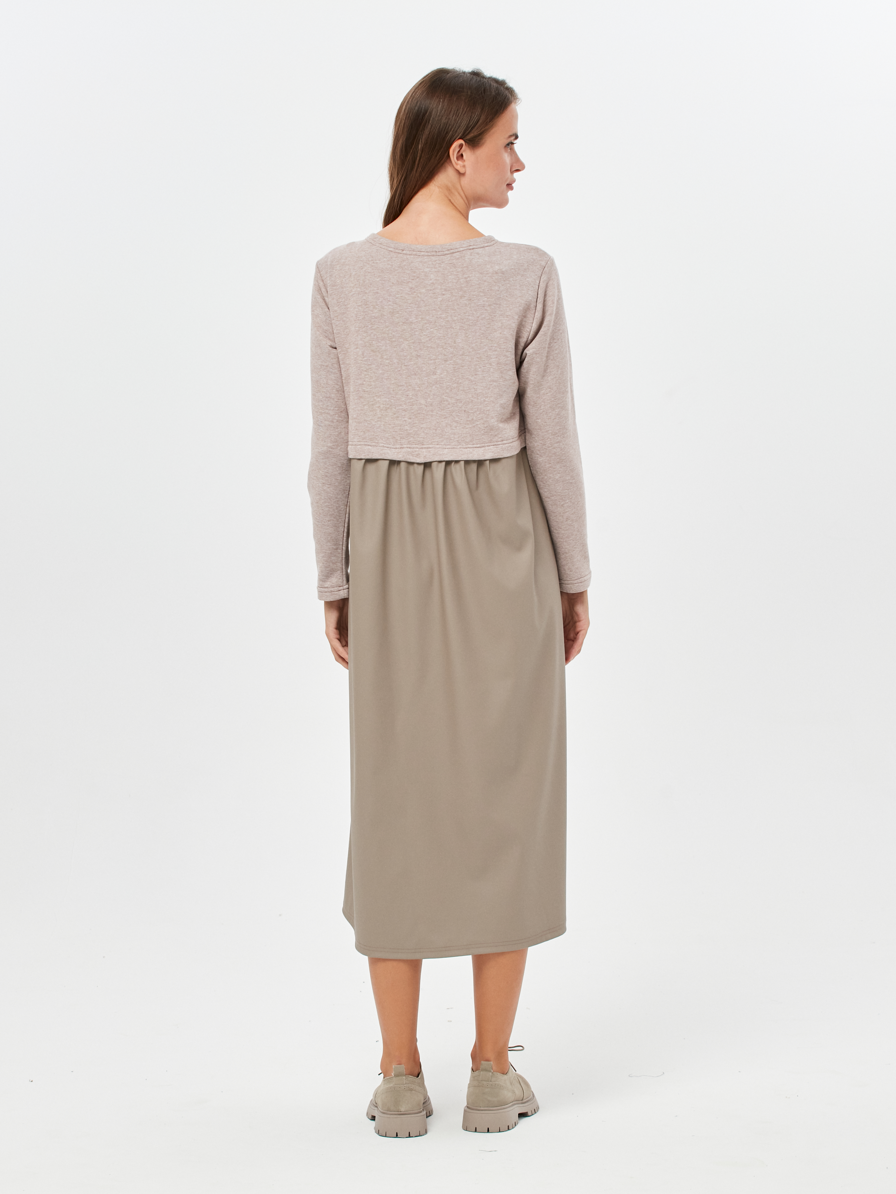 Платье для кормящих Proud Mom ПКОЖ-0500-мокко - фото 6