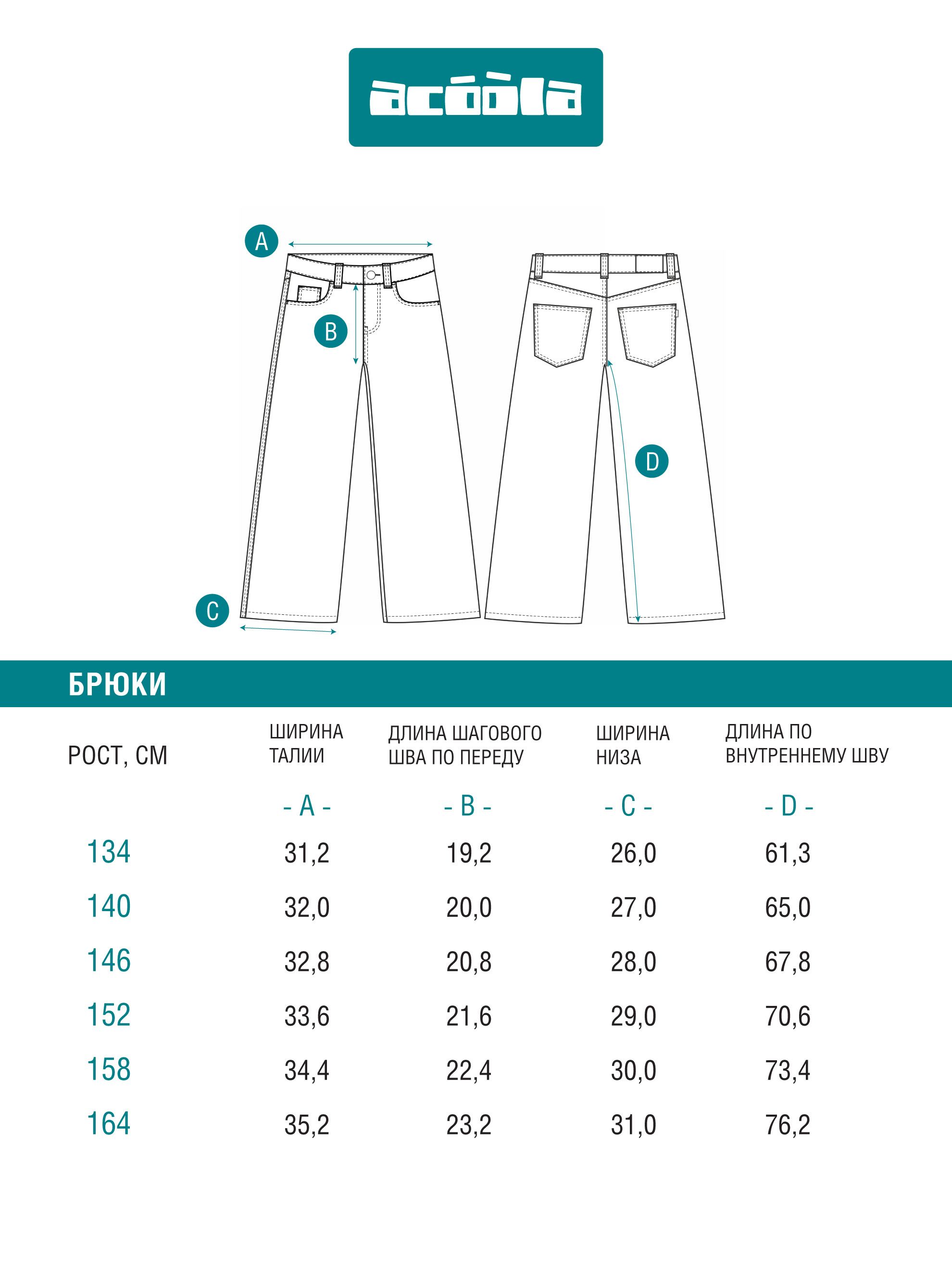 Джинсы Acoola 20210440118_0092579 - фото 6