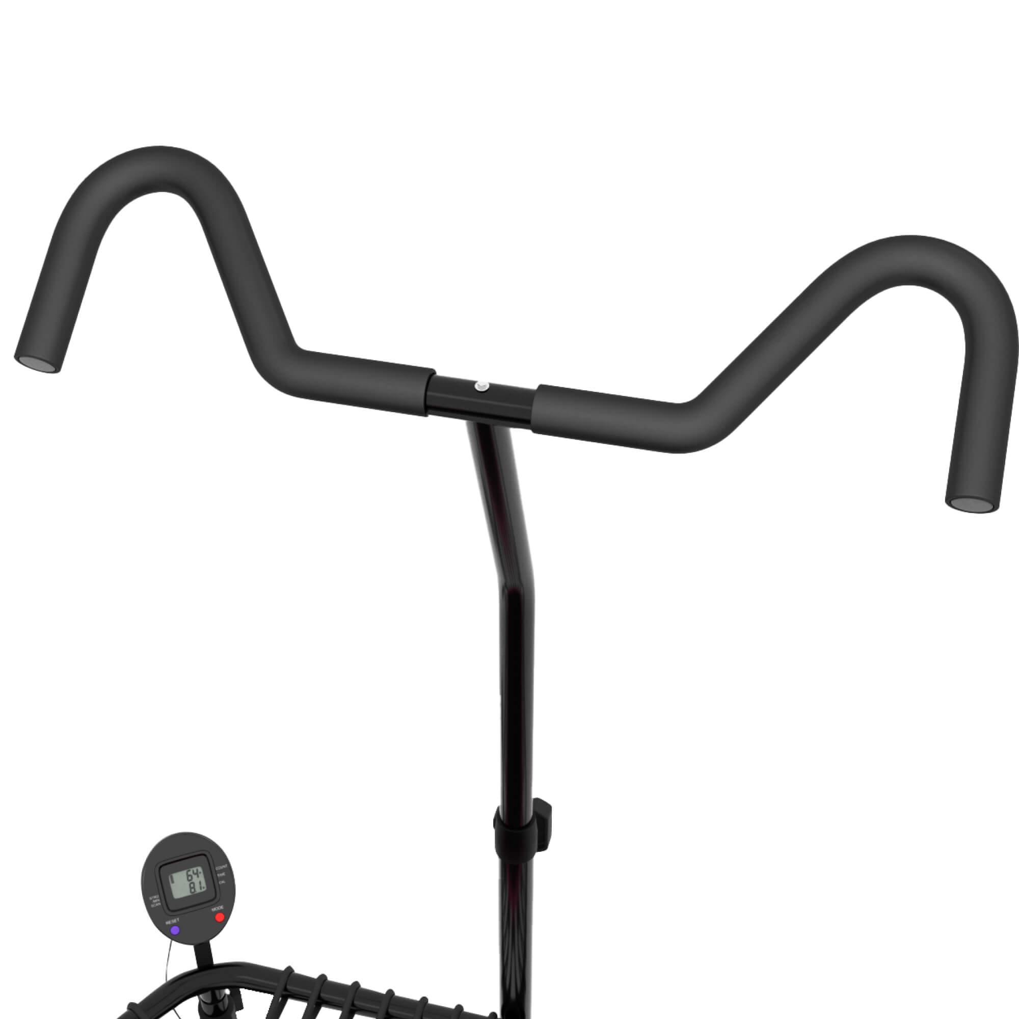 Батут спортивный с ручкой UNIX line Fitness pro pink диаметр 125см до 130 кг счетчик прыжков - фото 14