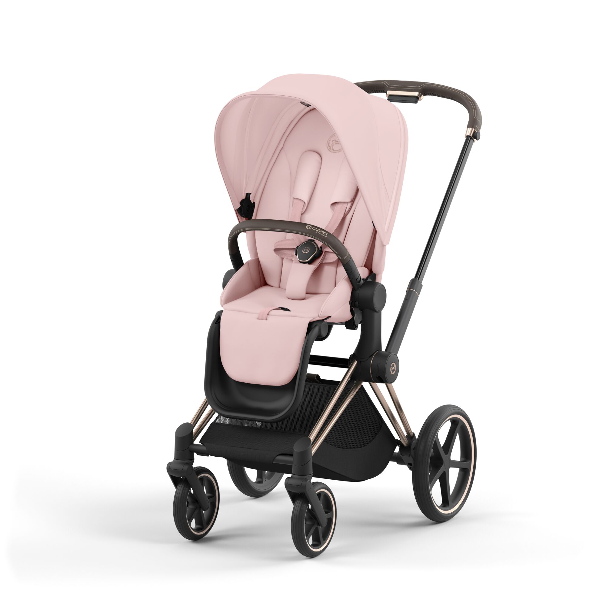 Коляска 2в1 Cybex Priam IV Rosegold розовый - фото 2