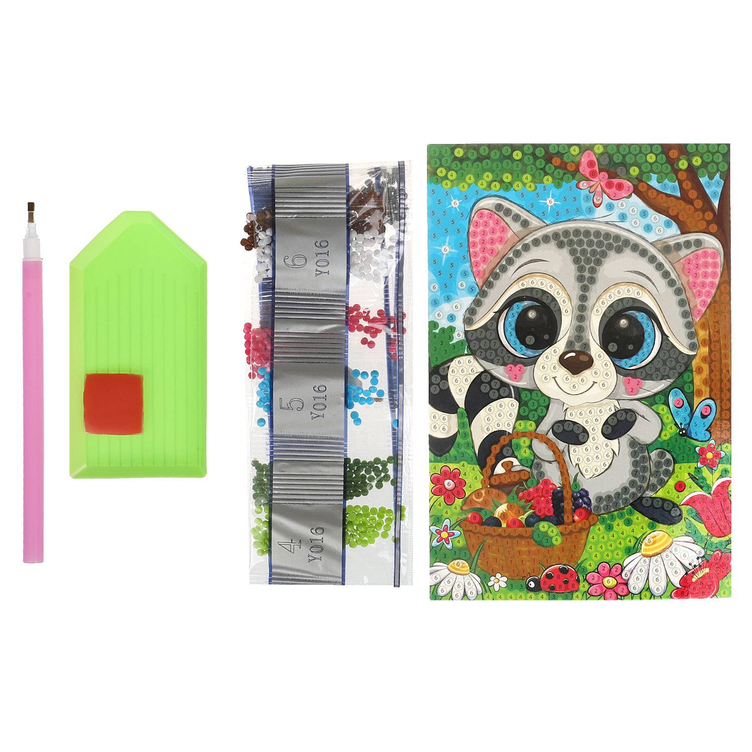 Алмазная мозаика Multiart Енотик - фото 4