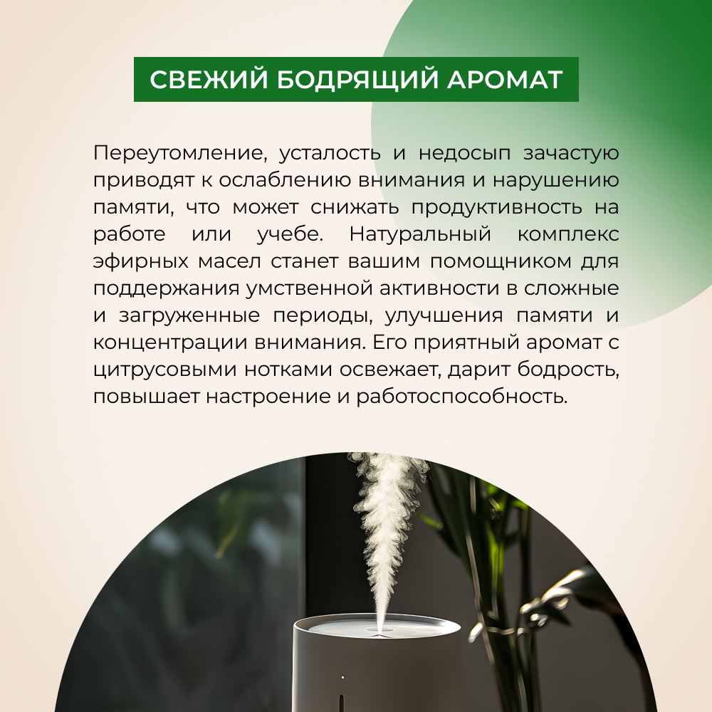 Комплекс эфирных масел Siberina натуральный «Концентрация внимание и память» 10 мл - фото 5