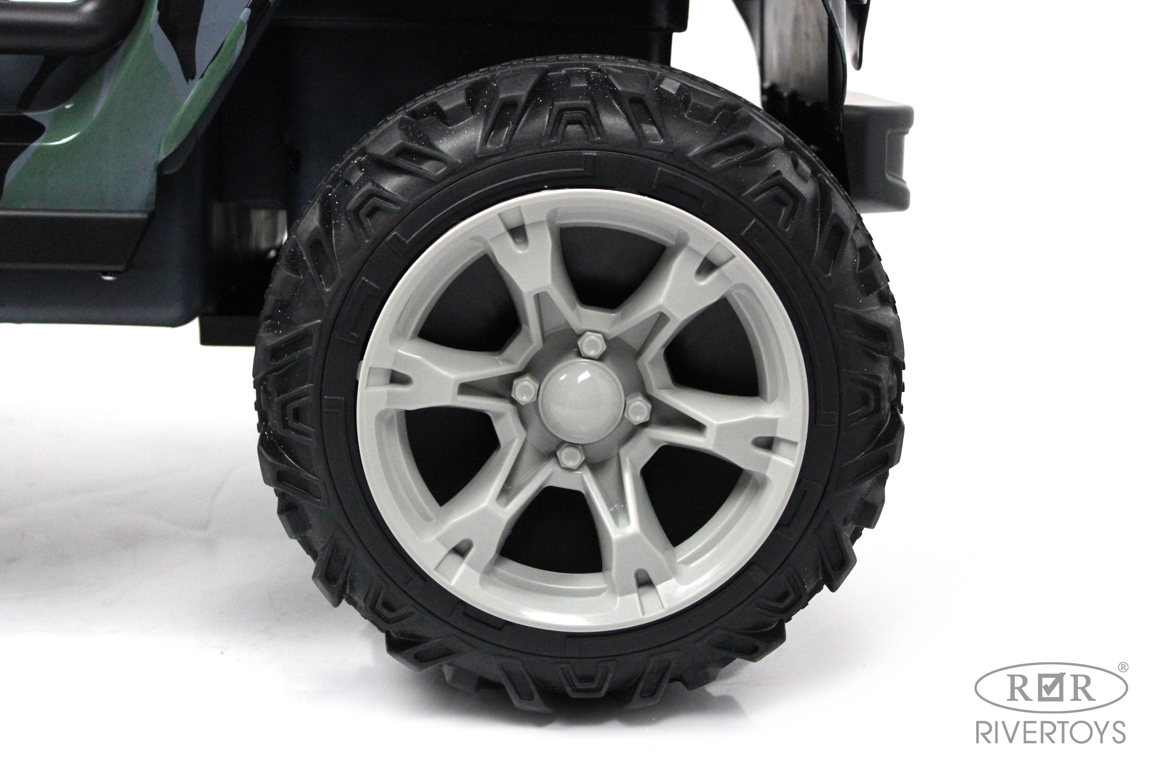 Электромобиль RIVERTOYS T222TT-4WD-CAMOUFLAGE С пультом ДУ - фото 14