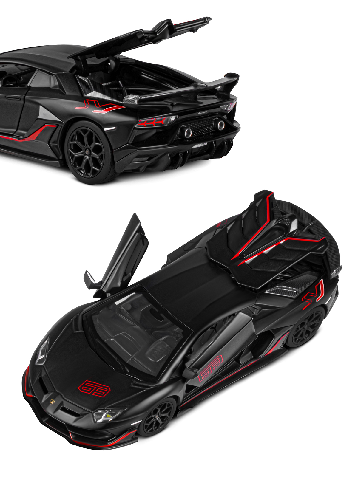Автомобиль АВТОпанорама Lamborghini Aventador SVJ 1:24 JB1251511 - фото 30