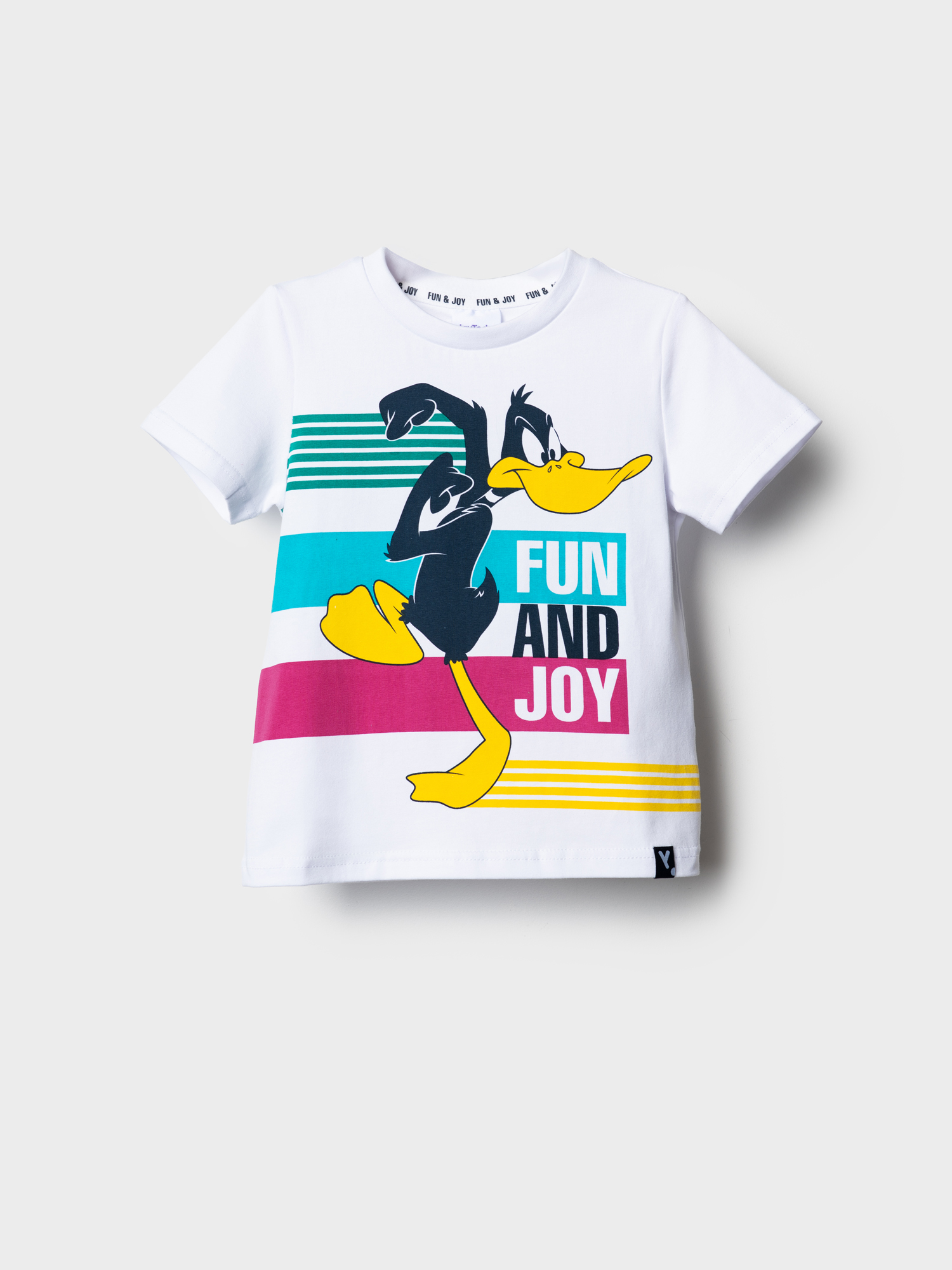 Изображение товара Детская футболка PlayToday 104 из хлопкового трикотажа с принтом