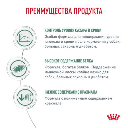 Корм для собак ROYAL CANIN Diabetic DS37 при сахарном диабете 12кг