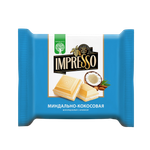 Шоколад Impresso белый с миндально-кокосовой начинкой 75г