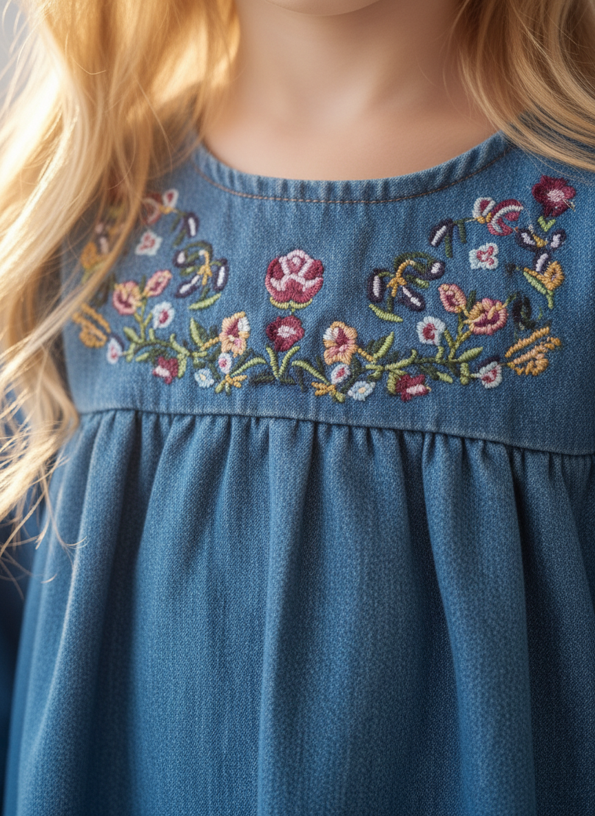 Платье Artcher ПлатьеДжинс002С_вышивкой - фото 9