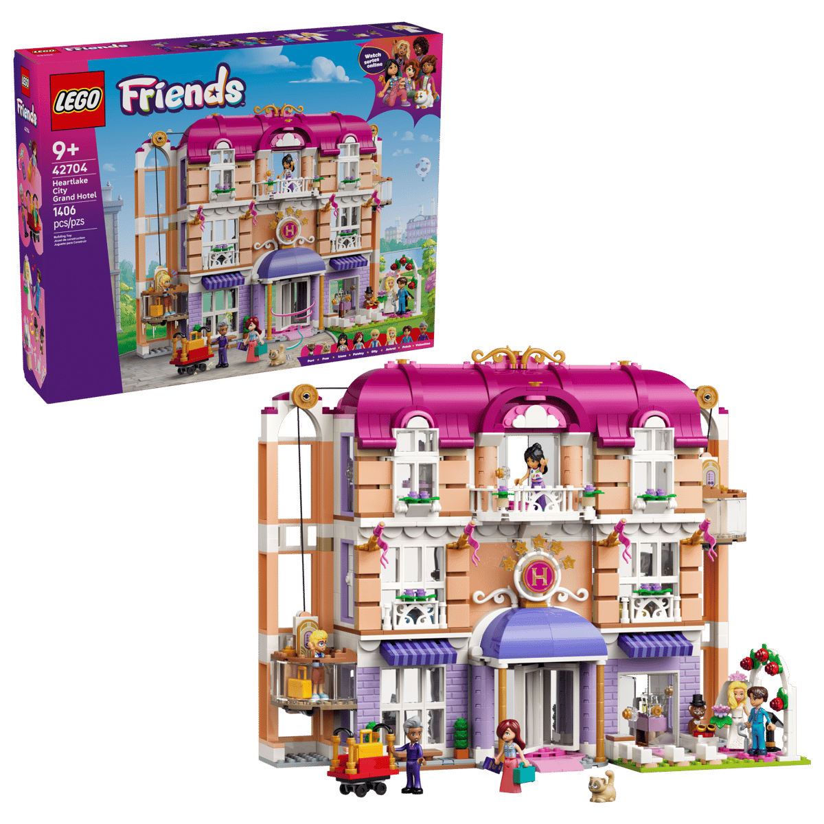 Конструктор LEGO Friends Гранд отель в Хартлэйк Сити 1406 дет. - фото 1