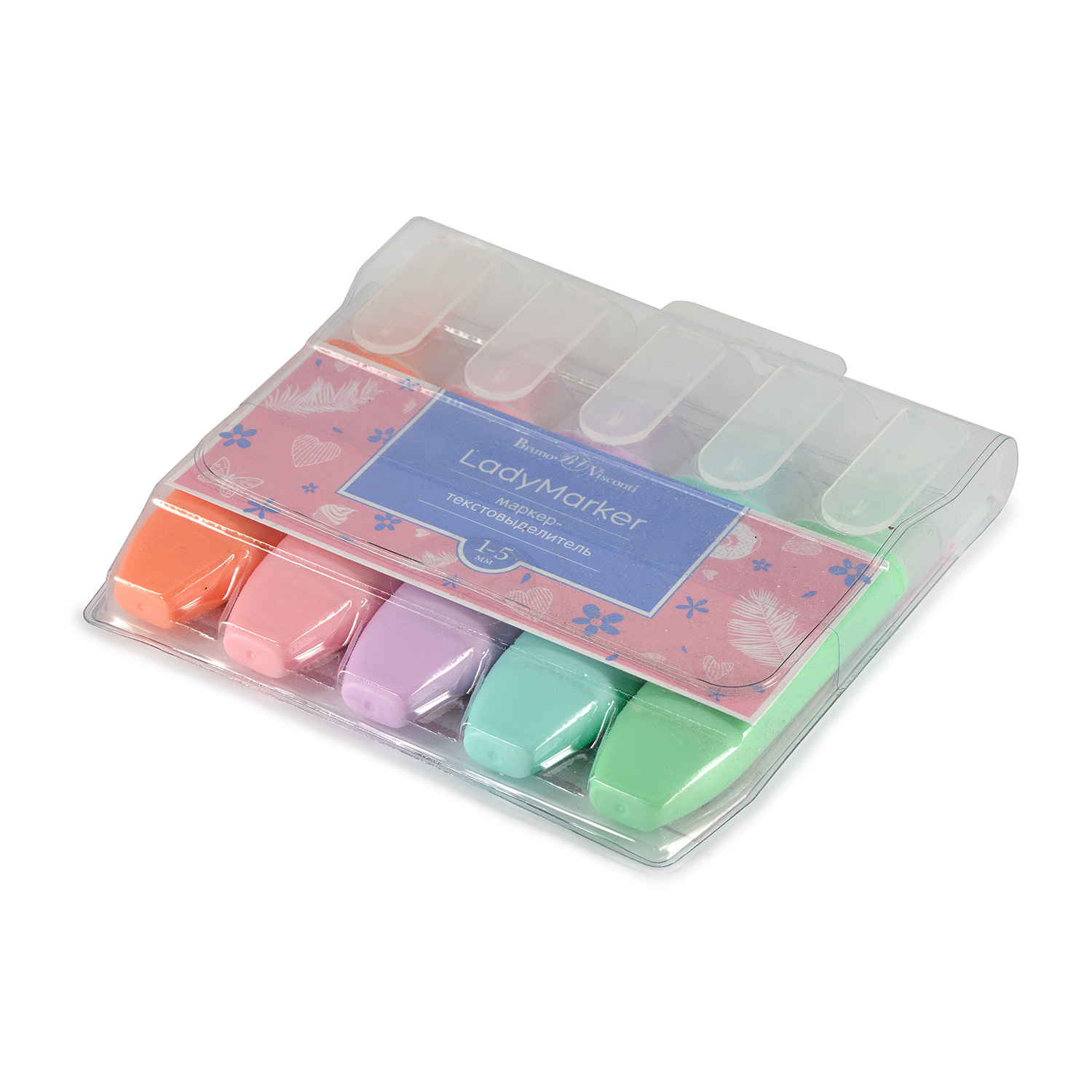 Текстовыделители Bruno Visconti 5 цв. - фото 2