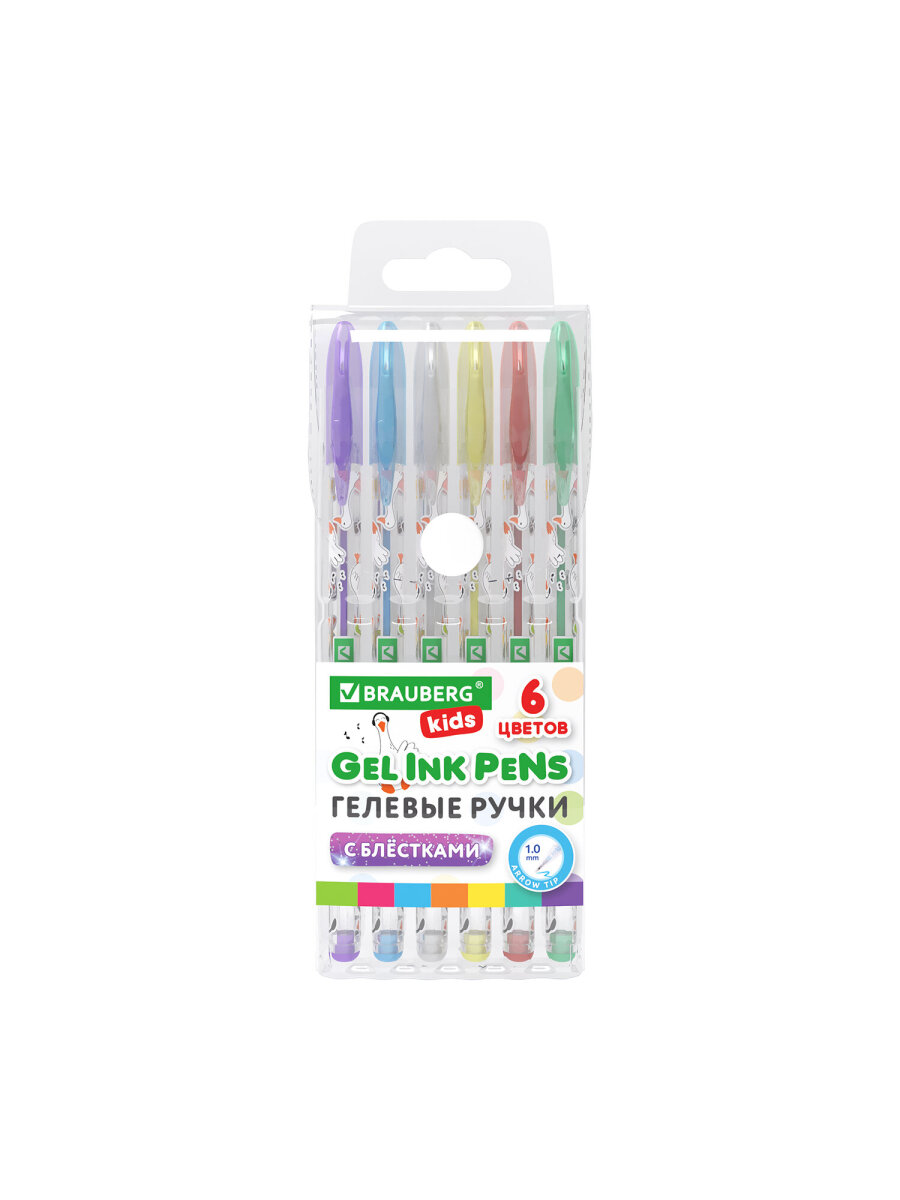 Ручка гелевая Brauberg 6 шт. - фото 2