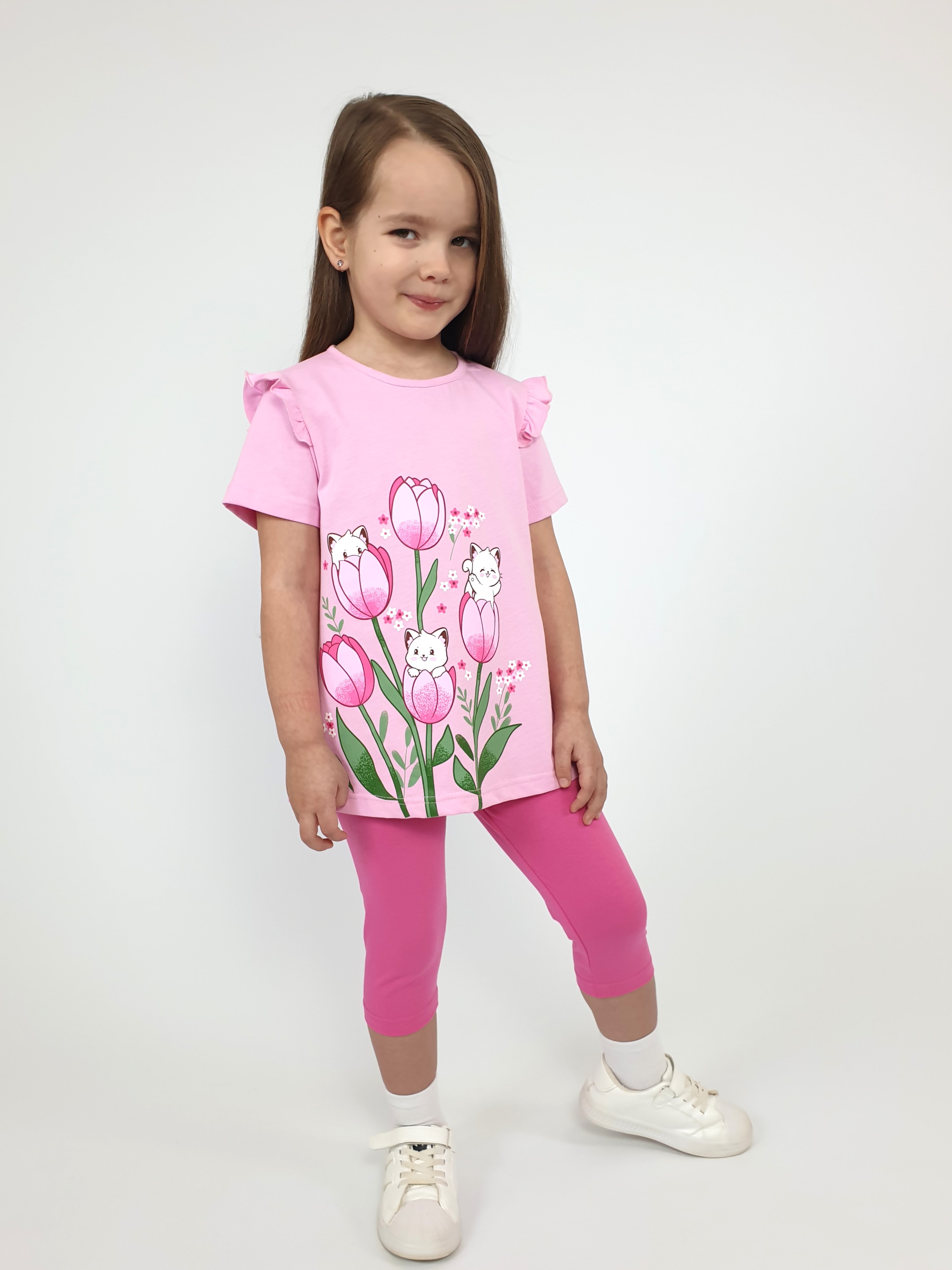 Футболка и леггинсы Luneva 02-154-1. - фото 4