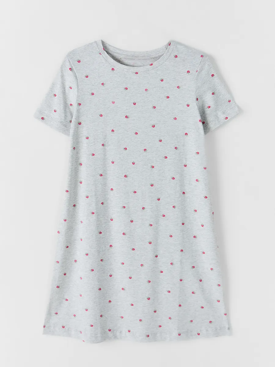 Сорочка ночная Mark Formelle (Марк Формэль) 572346/малина на св.сером меланже - фото 5