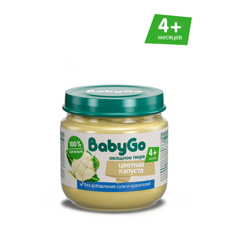 Пюре BabyGo Цветная капуста с 4 мес 80 г