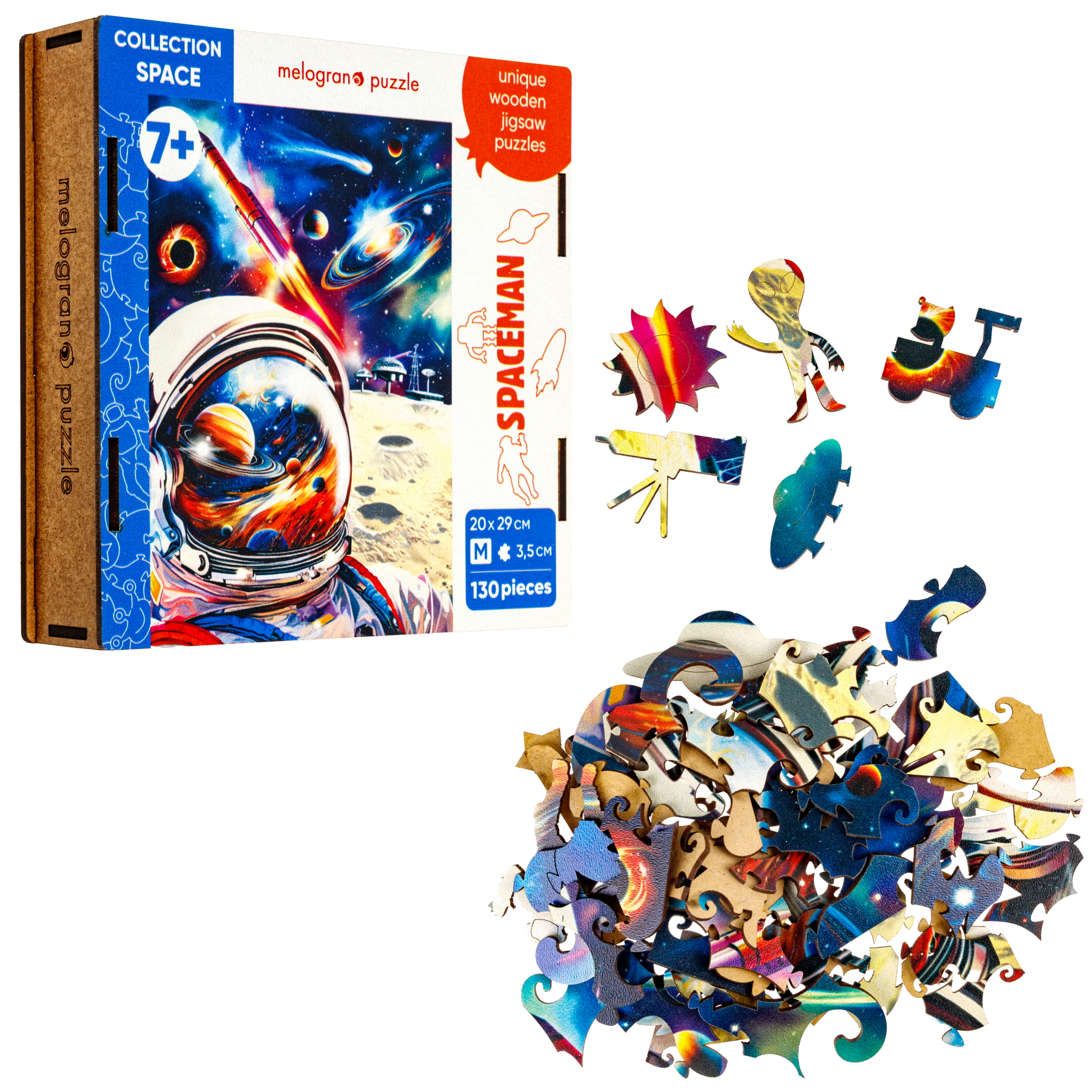 Пазл Melograno puzzle деревянный - фото 10