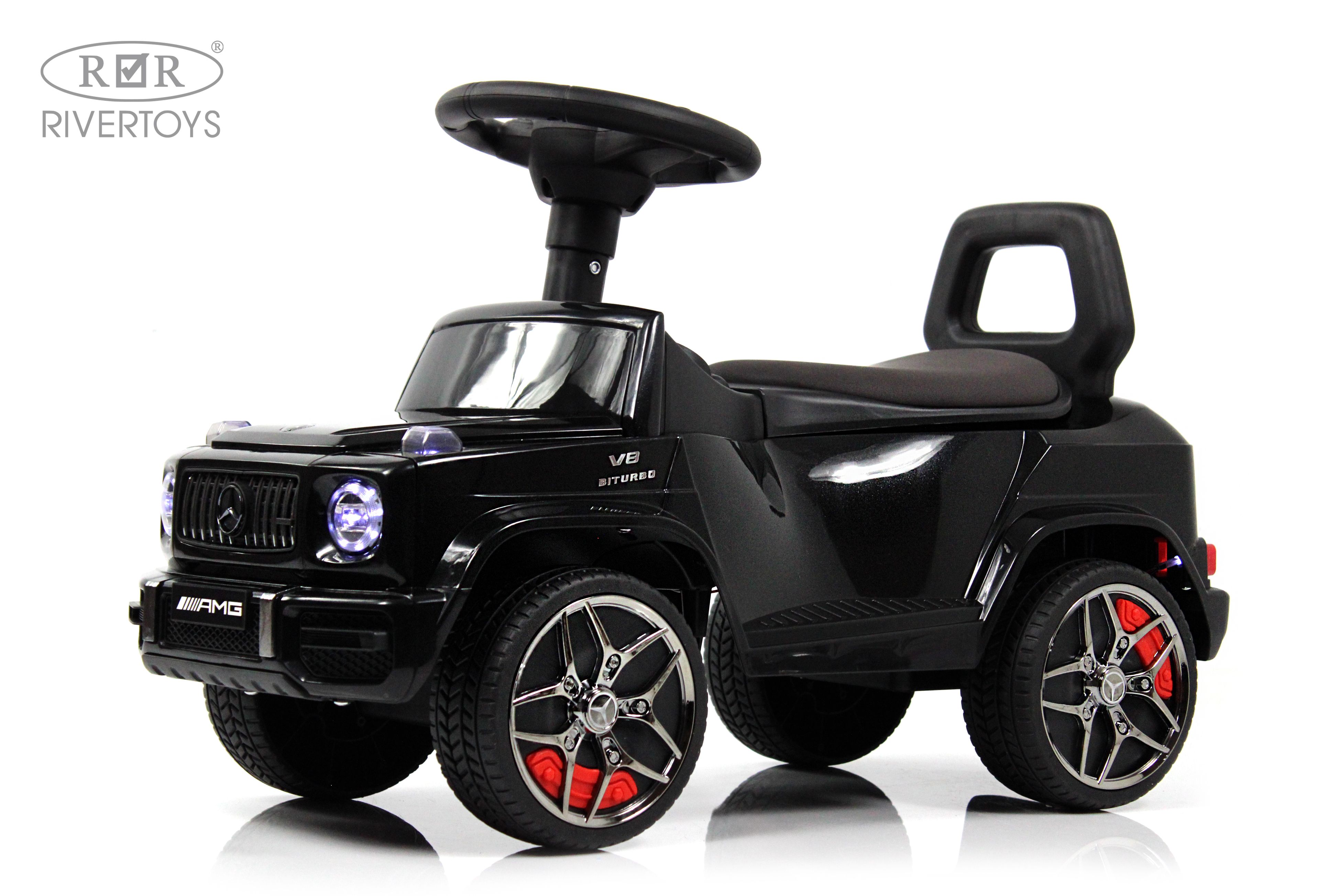 Каталка RIVERTOYS Mercedes-BenzG63 Black Diamond черный - фото 11