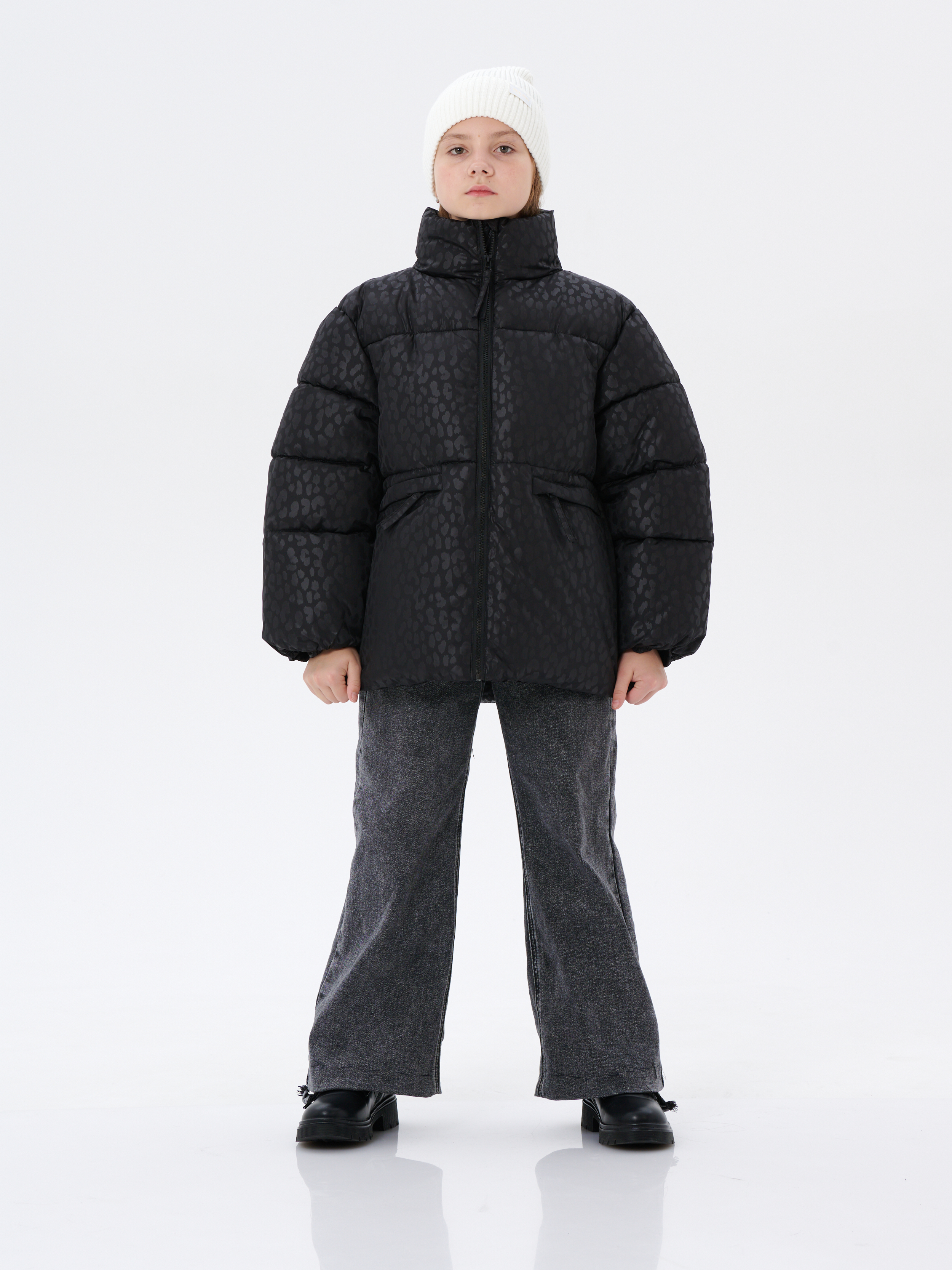 Куртка КрутышОк Т-066 черный леопард - фото 15