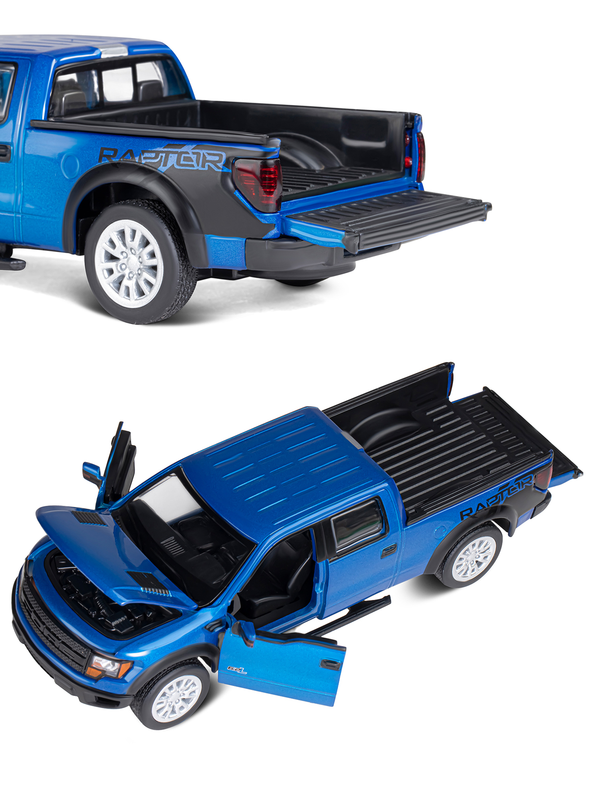 Пикап АВТОпанорама Ford F 150 SVT Raptor 1:34 JB1251395 - фото 8