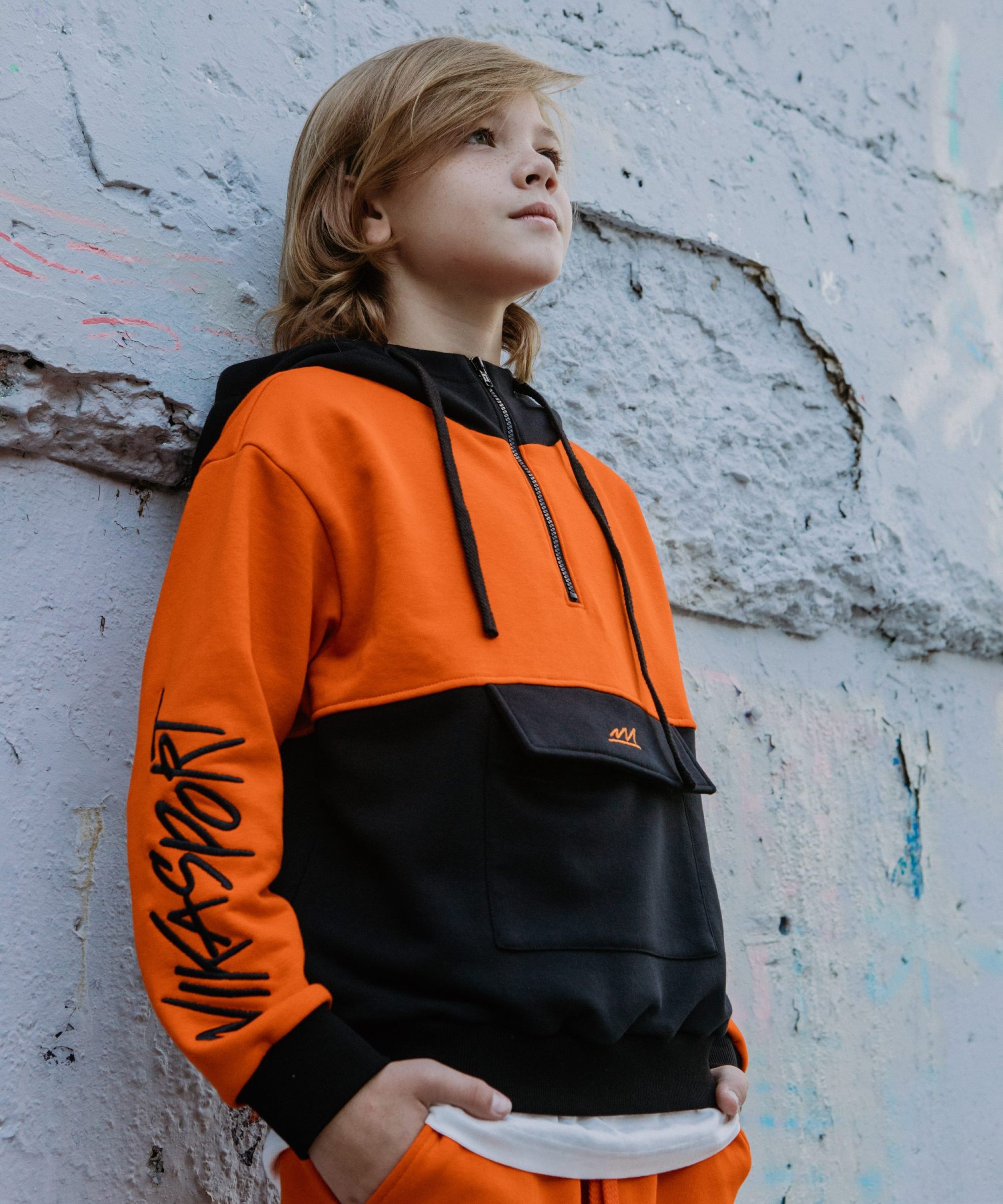 Худи Nikasport SBG25-B-ORG/BLK - фото 3