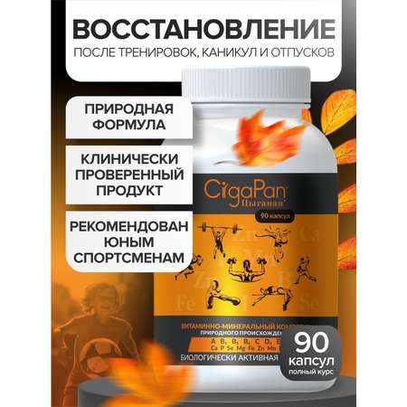 Спортивное питание Цыгапан CigaPan Цыгапан аминокислоты комплекс для мужчин и женщин, 90 капсул