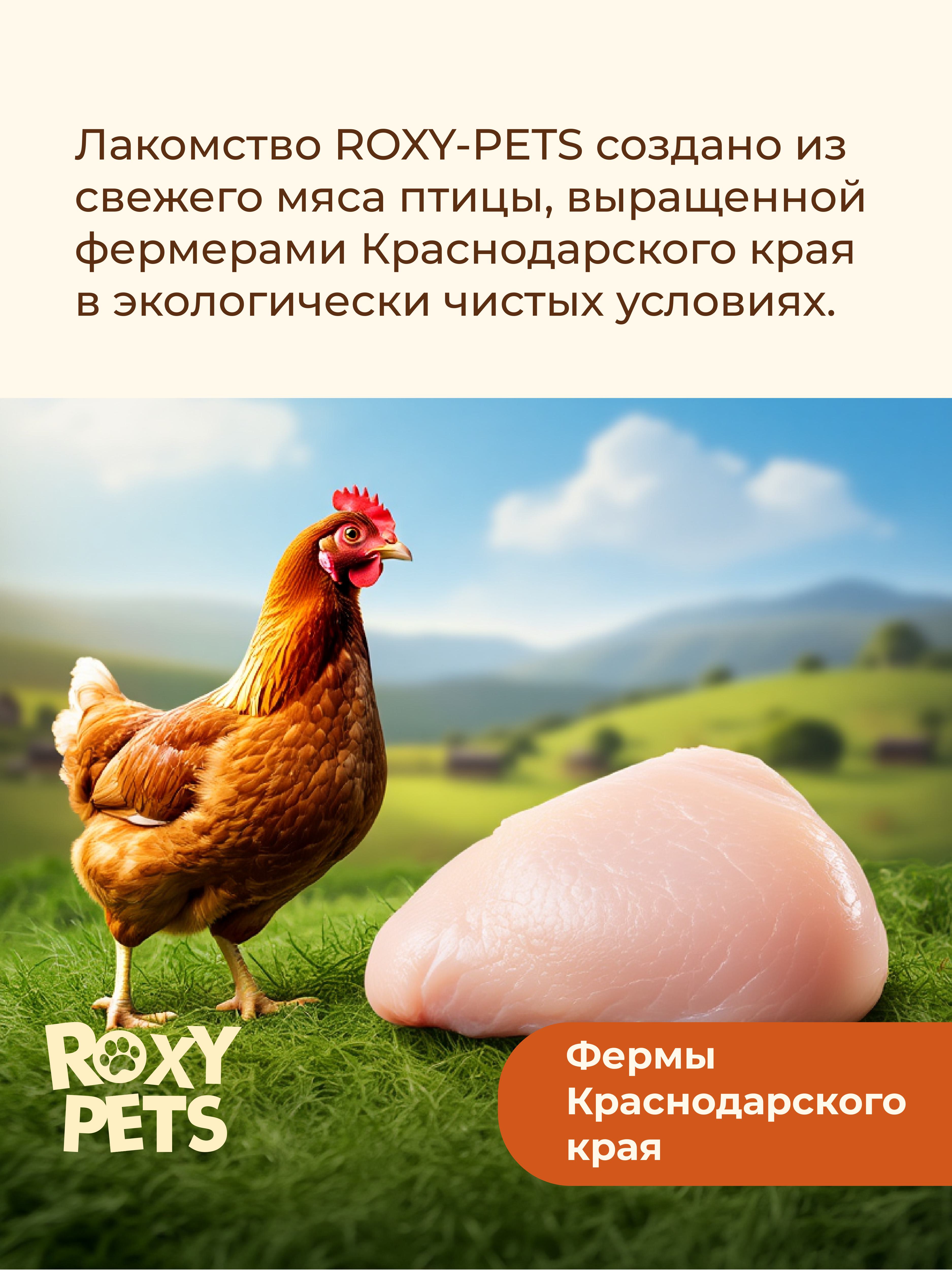 Лакомства Roxy Pets для собак и щенков ROXY PETS из вяленого куриного филе - фото 14