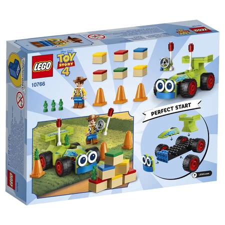 Конструктор LEGO 4+ Вуди на машине блочный